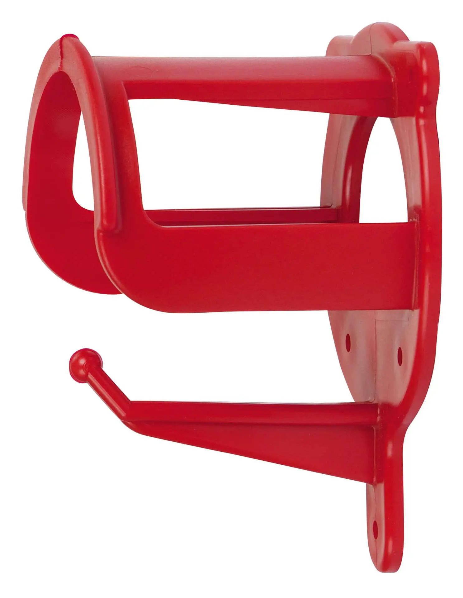 Kerbl Plastic Bridle Rack Red, Wall-Mounted, High-Quality Design