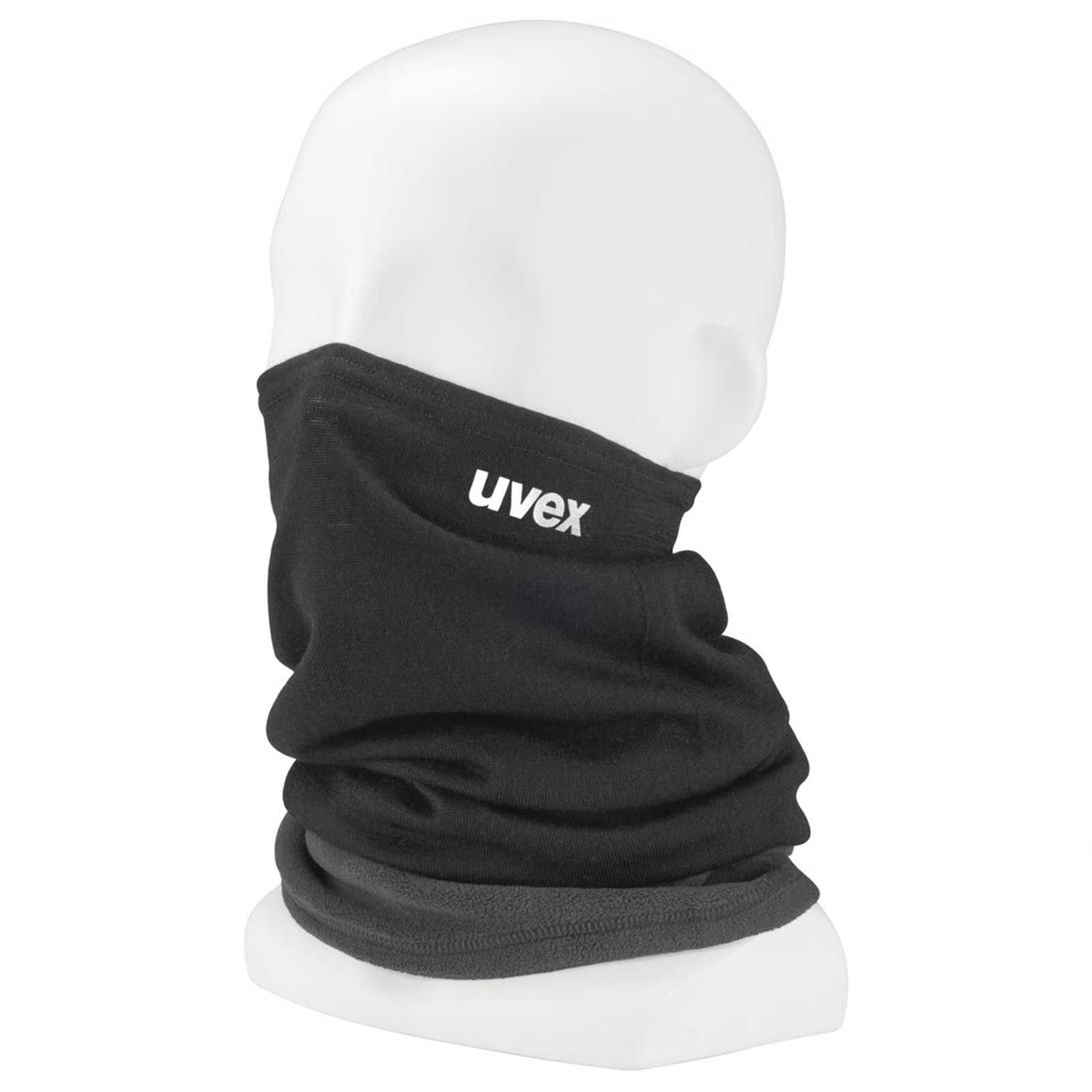 Scaldacollo uvex Loop Thermo nero, lana merino & pile Polartec