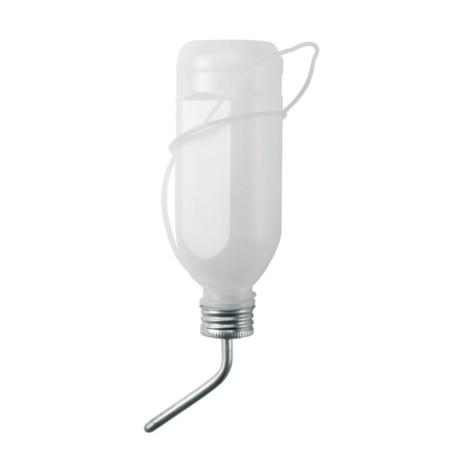 Kerbl Borraccia per conigli in plastica 500 ml con tubetto in alluminio