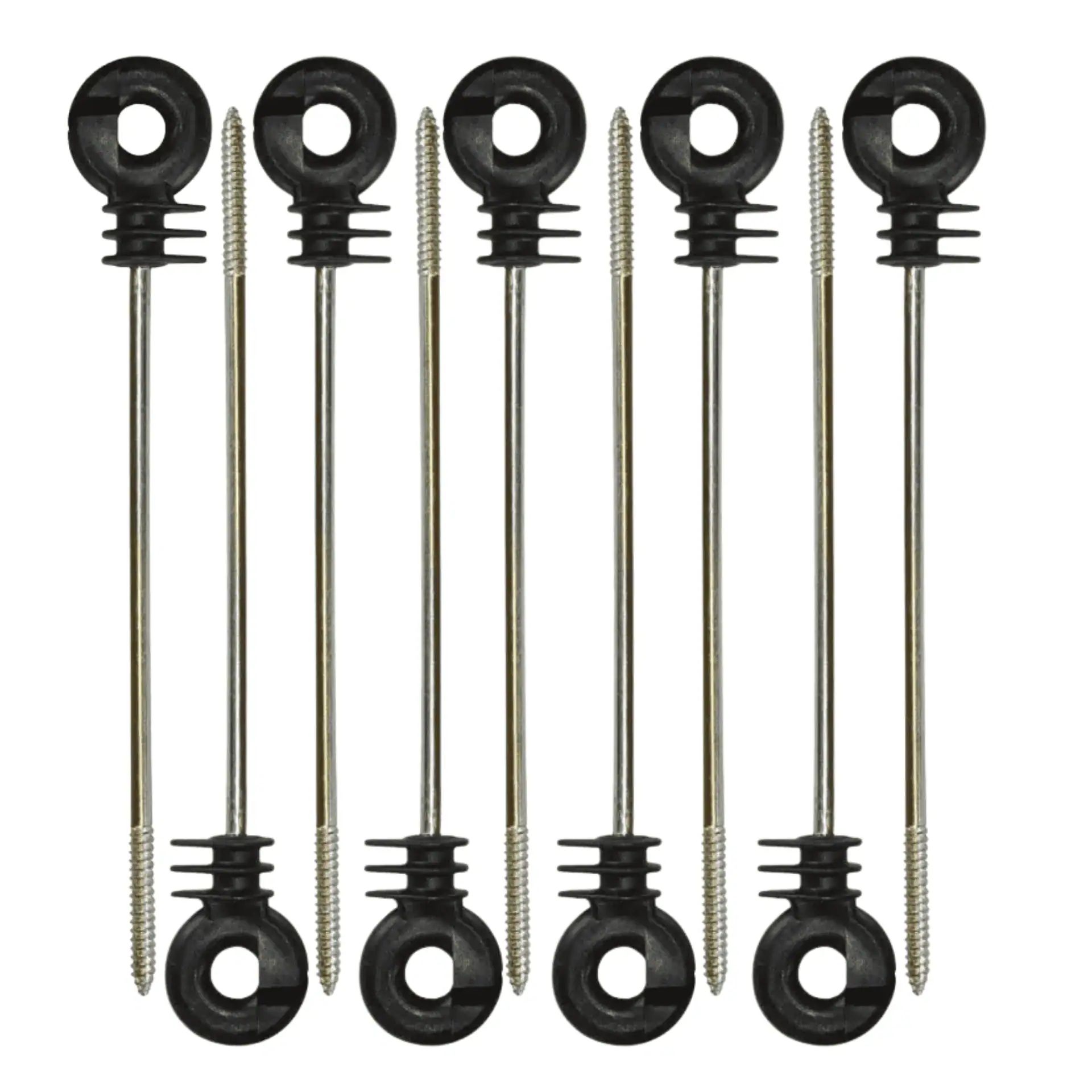 10x Agrarzone Long-Stem Ring Insulator 22 cm for Electric Fences