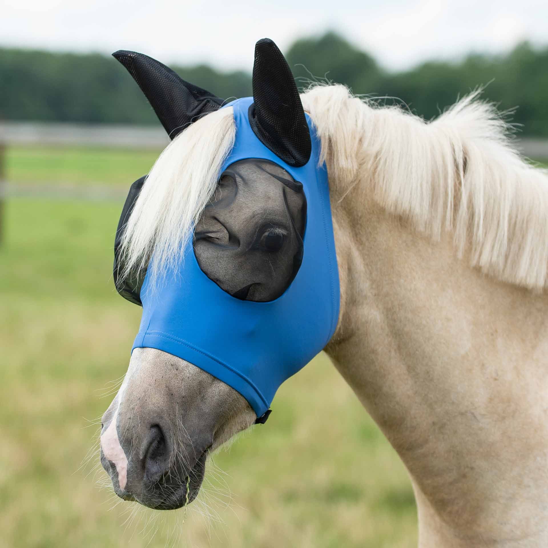 BUSSE Fliegenmaske TWIN FIT FLEXI, Augen- & Ohrenschutz, Pony denim