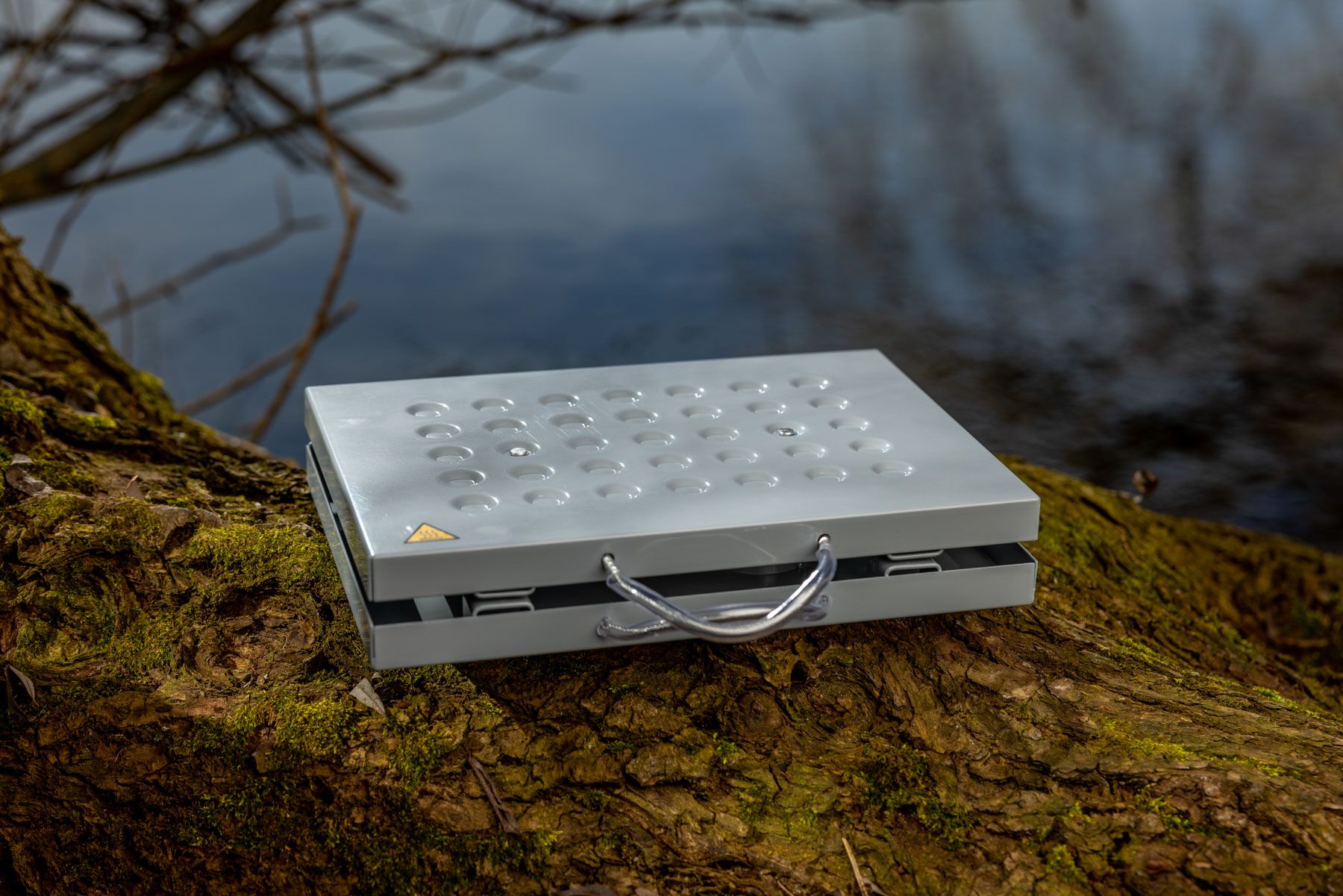 Eurohunt Teelichthizer Silver, in use