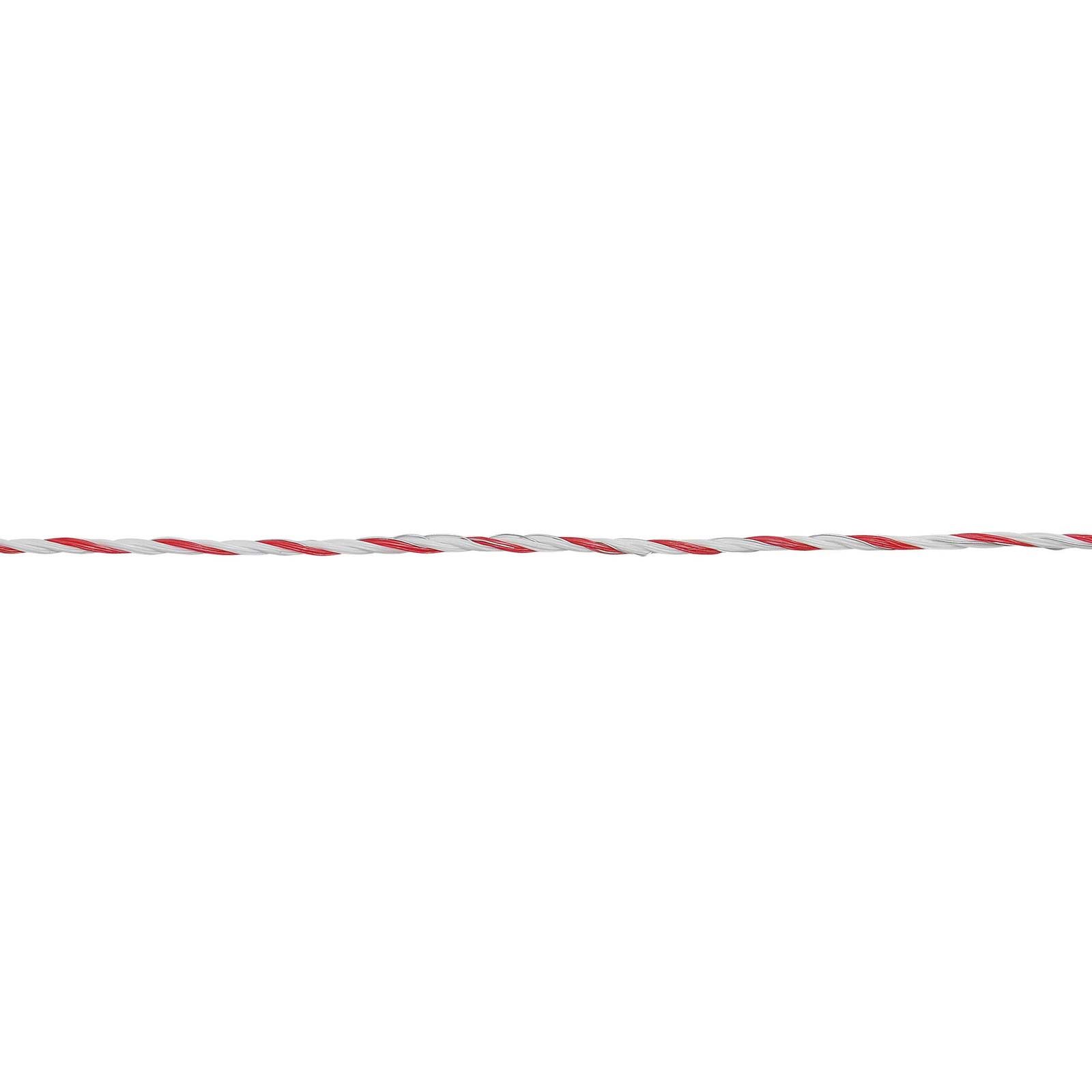 Ako Weidezaunlitze TopLine Plus TriCOND 0,30 mm, weiß-rot, 400 m