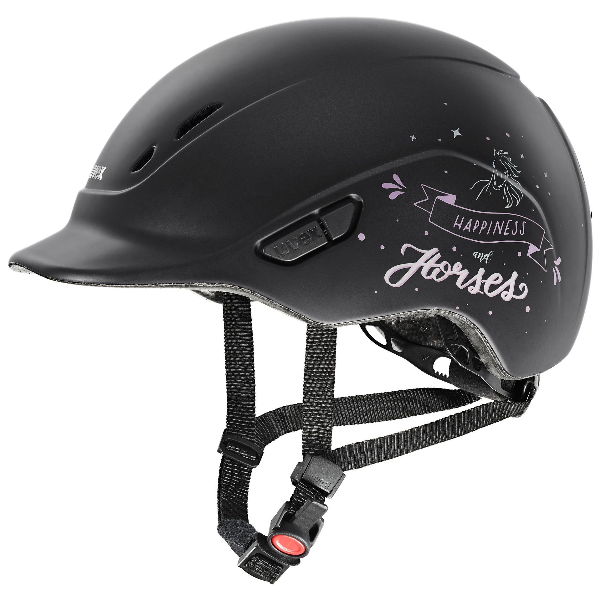 Casque d'équitation enfant uvex kidoxx happyhorse mat, 49-54 cm