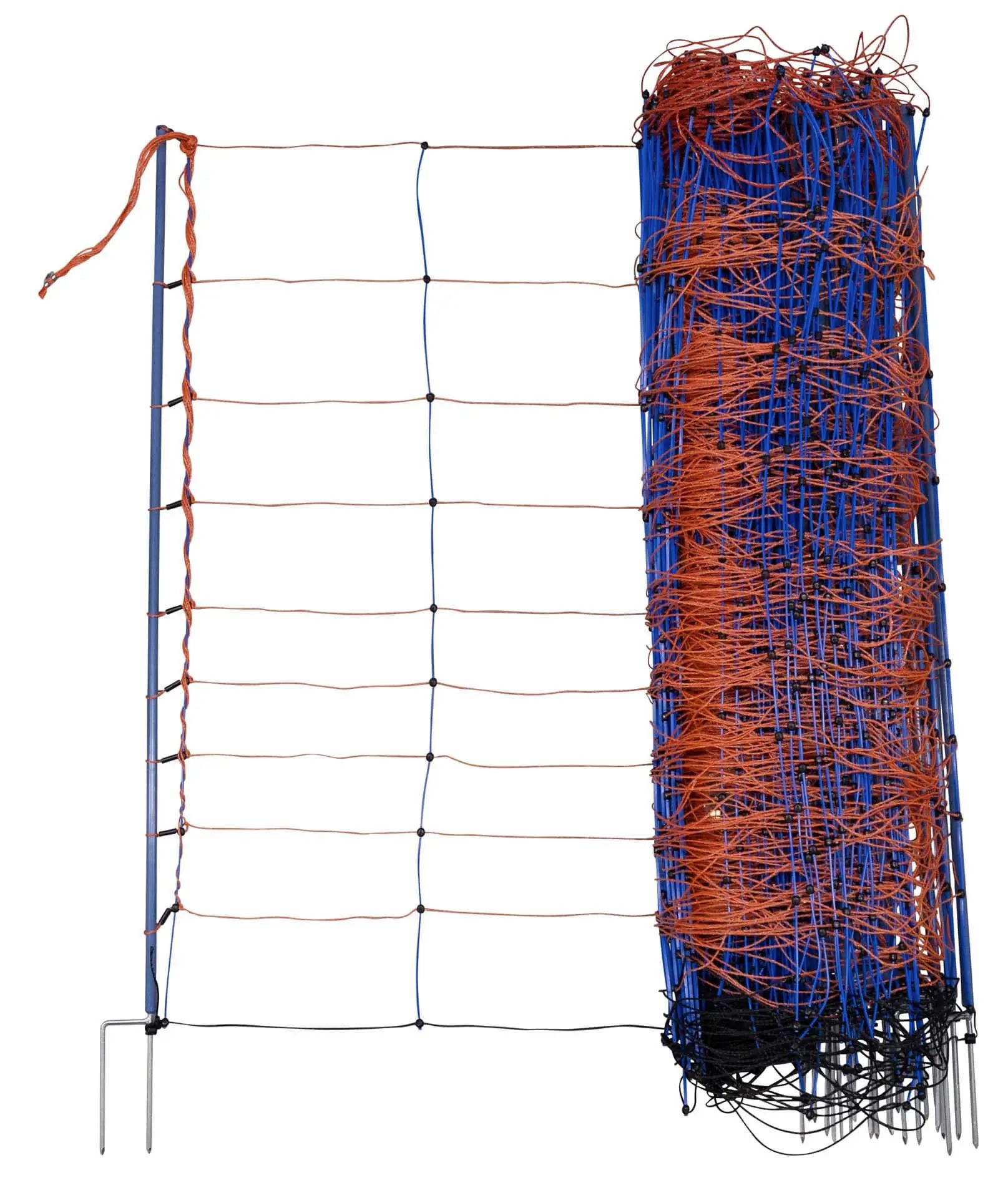 AKO Juhháló TitanNet Premium, 50 m x 108 cm, narancs/kék, dupla heggyel, alkalmazási példa