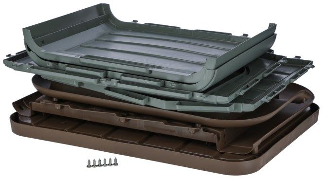 Kerbl Pet Katzenhaus Paola Eco XL, mediterrane Optik, Lieferumfang