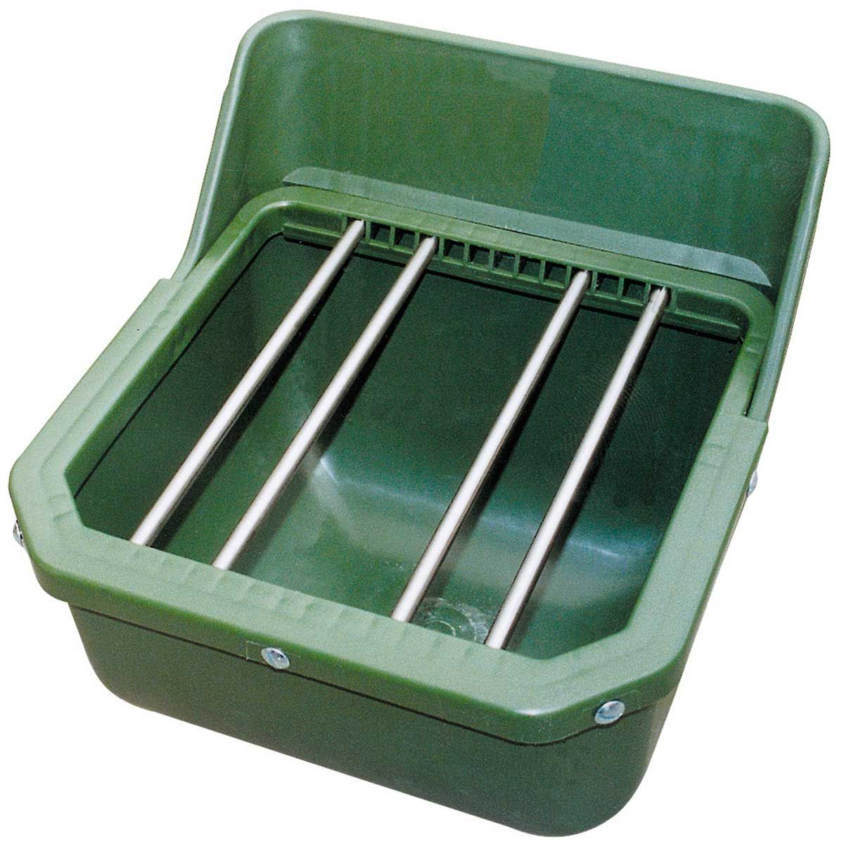 Kerbl jgheab pentru mânz cu tije metalice verde 9 Lt.