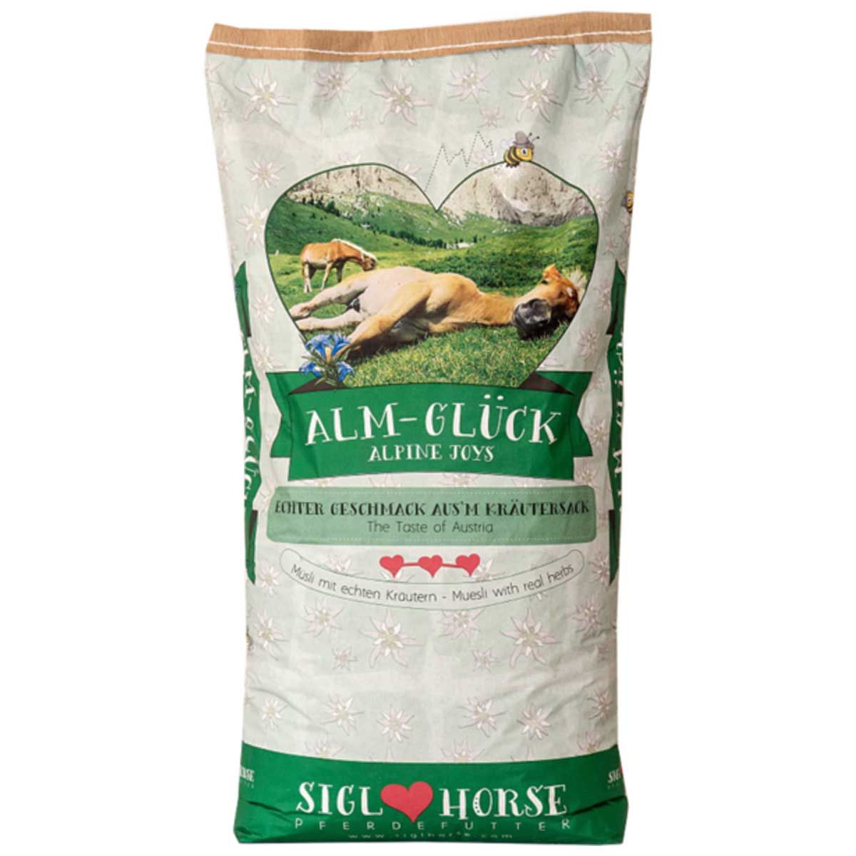 Siglhorse Almglück Muesli per cavalli con erbe 20 kg
