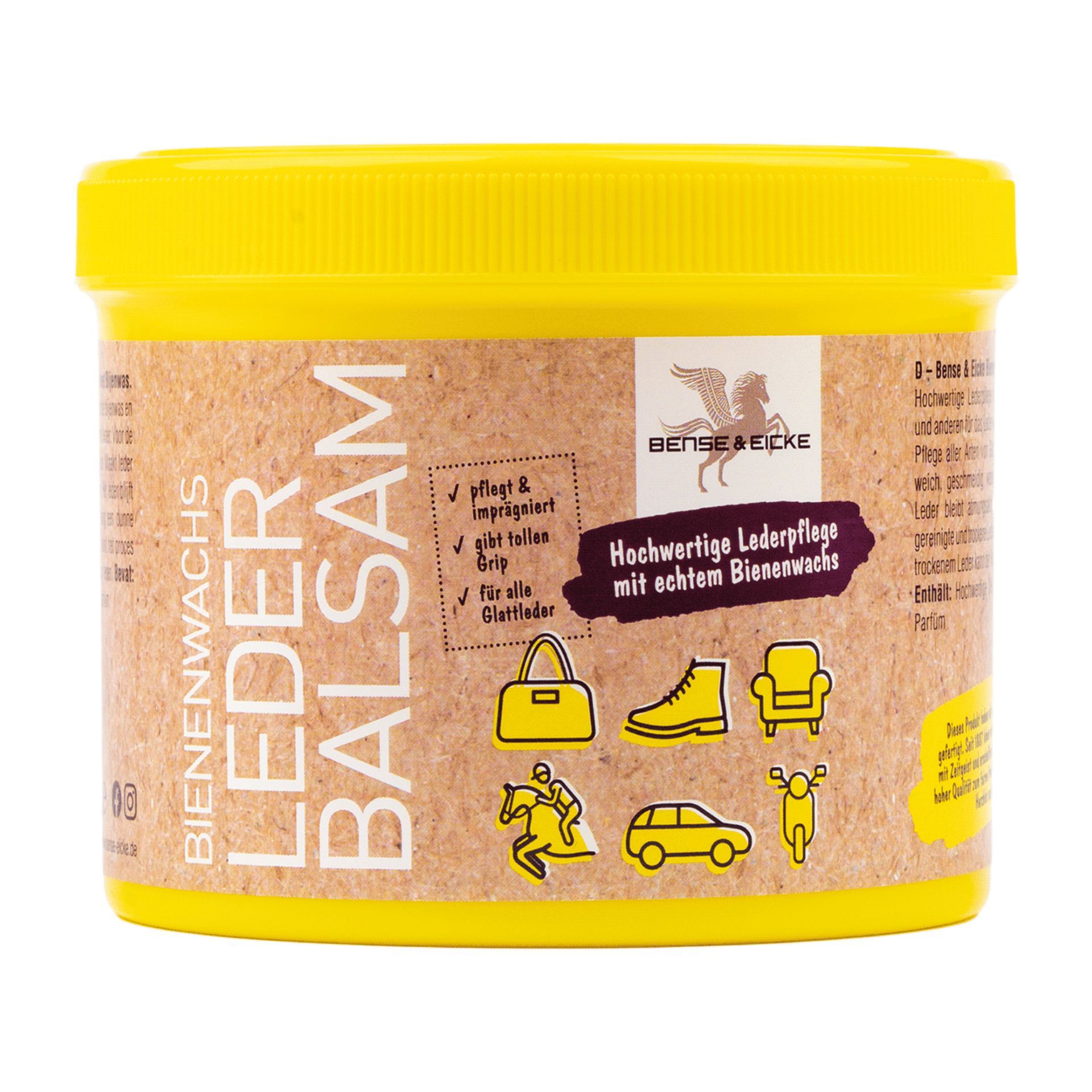 Balsamo alla Cera d'Api Bense & Eicke per Pelle Liscia, 500 ml