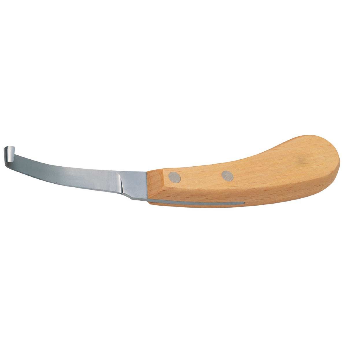 Coltello per zoccoli e unghie Profi Kerbl, acciaio speciale e manico in legno