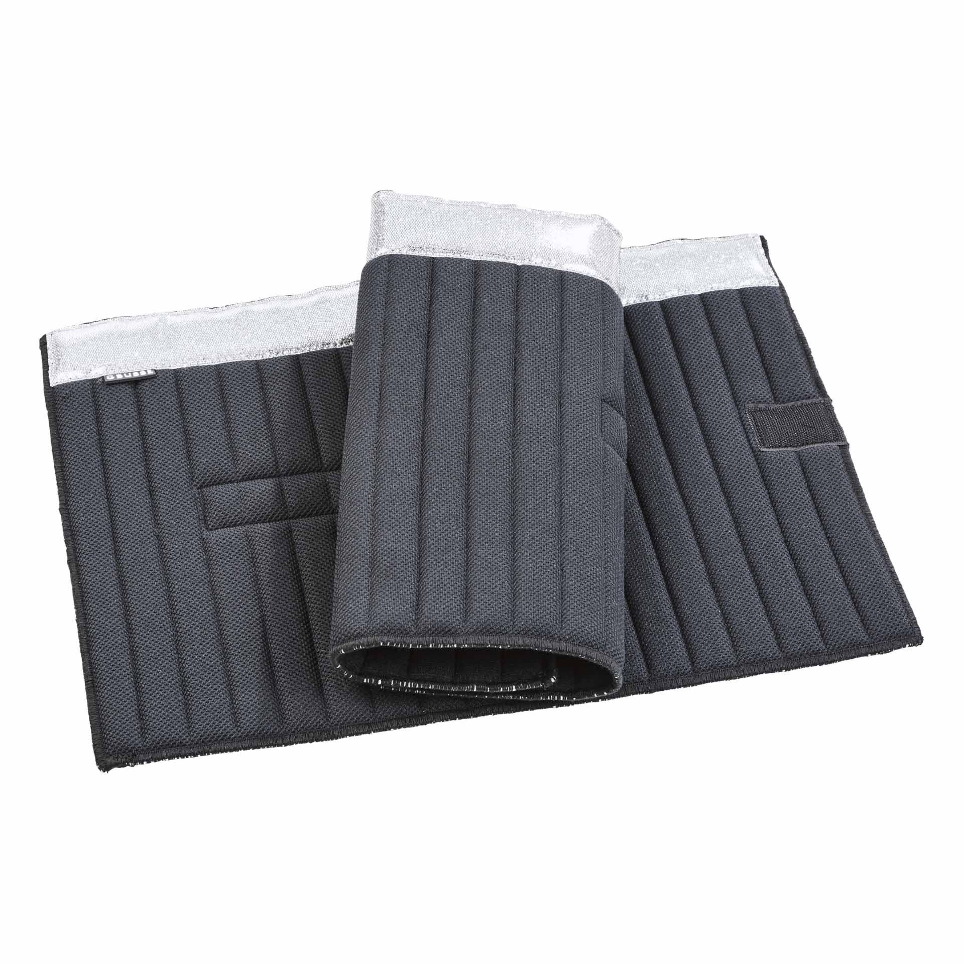 BUSSE kötszerpárnák CLASSIC GLITTER 45x45 fekete ezüst