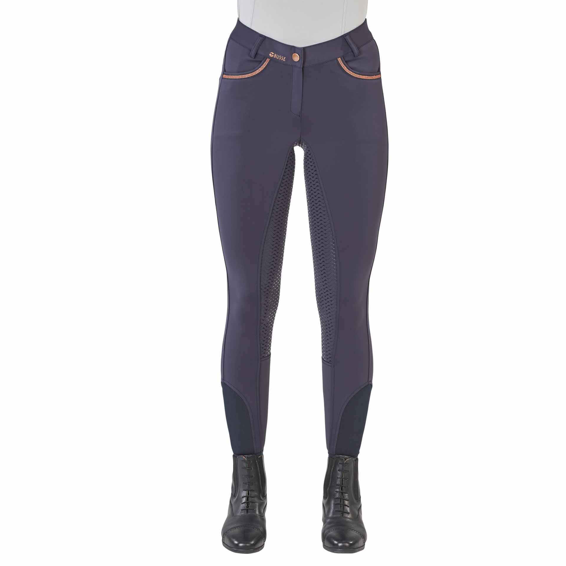 BUSSE Pantaloni Equitazione MALIKA Donna, Grip Silicone Totale