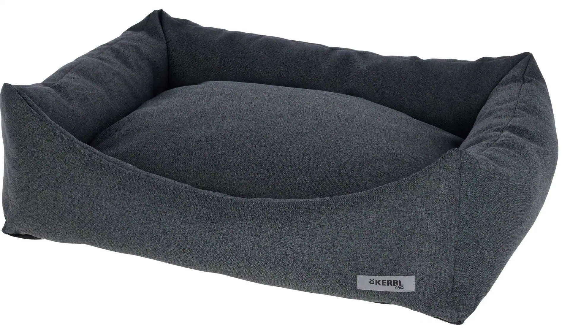 Kerbl Snugly Bed Platin Ortho Orthopaedic Dog Bed with Memory Foam, side view