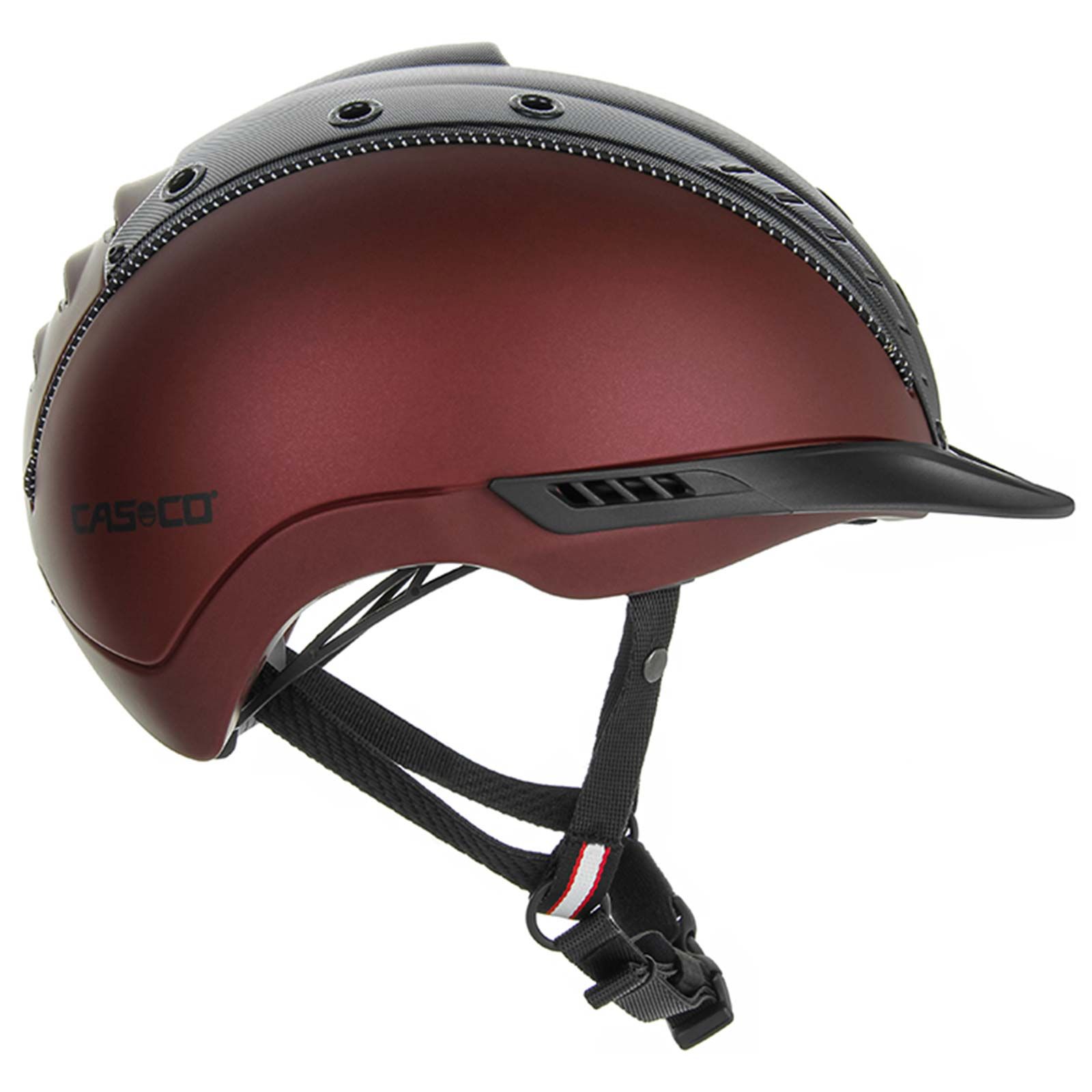 Casco Reithelm MISTRALL 2 Edition dunkelrot - schwarz M - L