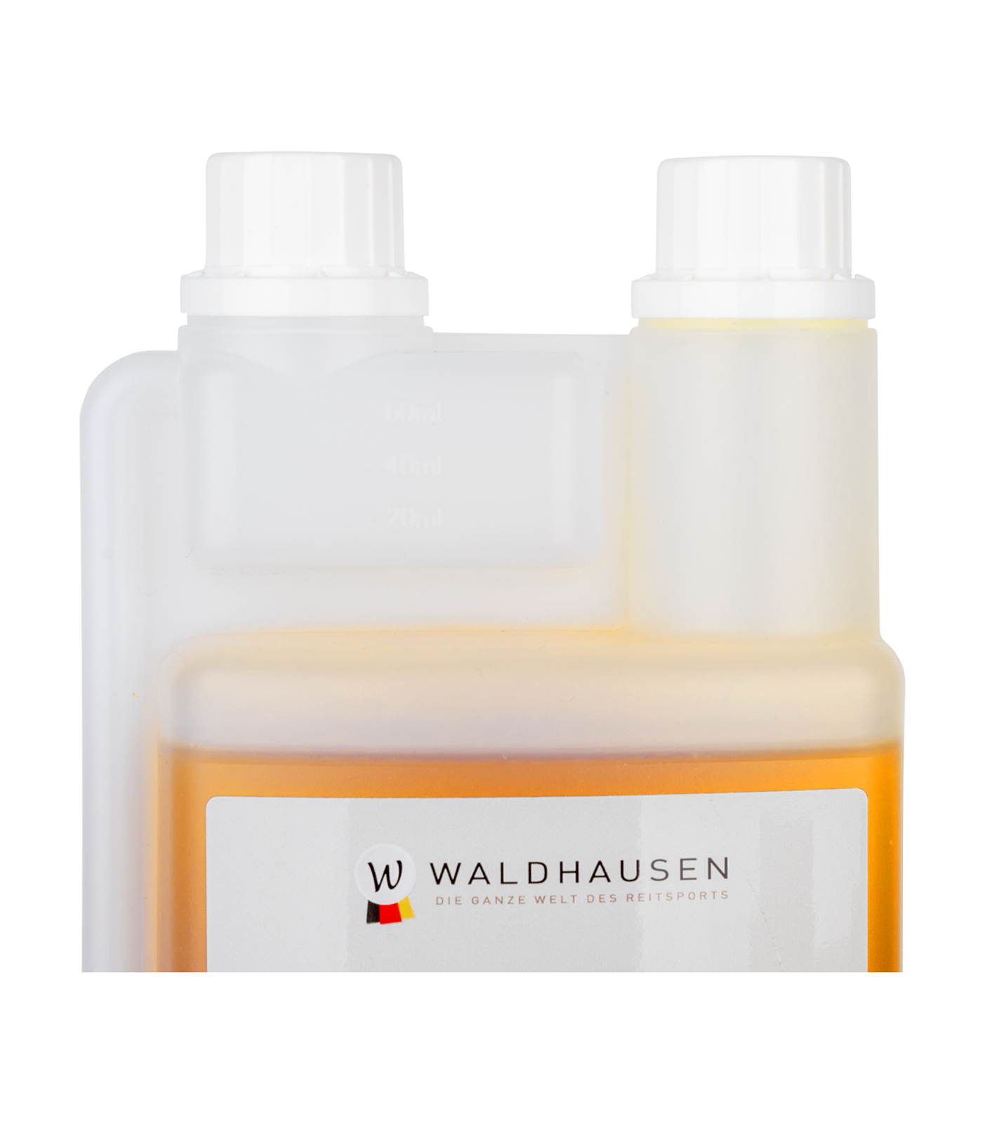 Waldhausen Huile de lin pour chevaux, 1 L, Pelage & digestion, détail, fermeture