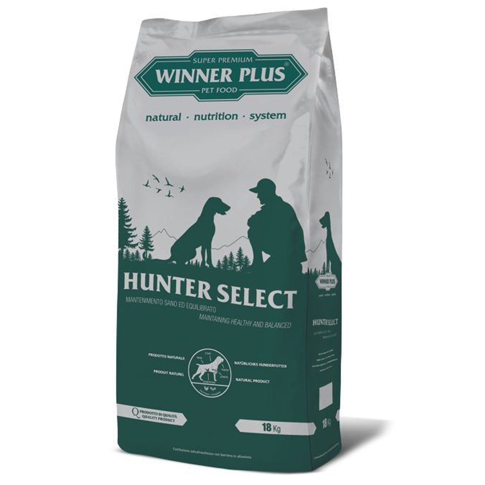 Winner Plus Hunter Select 18 kg, packaging