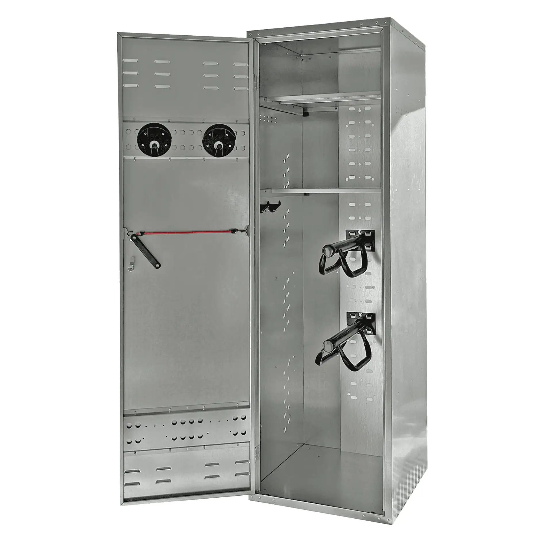 Growi Sattelschrank Standard mit Sattel- und Trensenhaltern, Vorhängeschloss, 190 x 60 x 60 cm