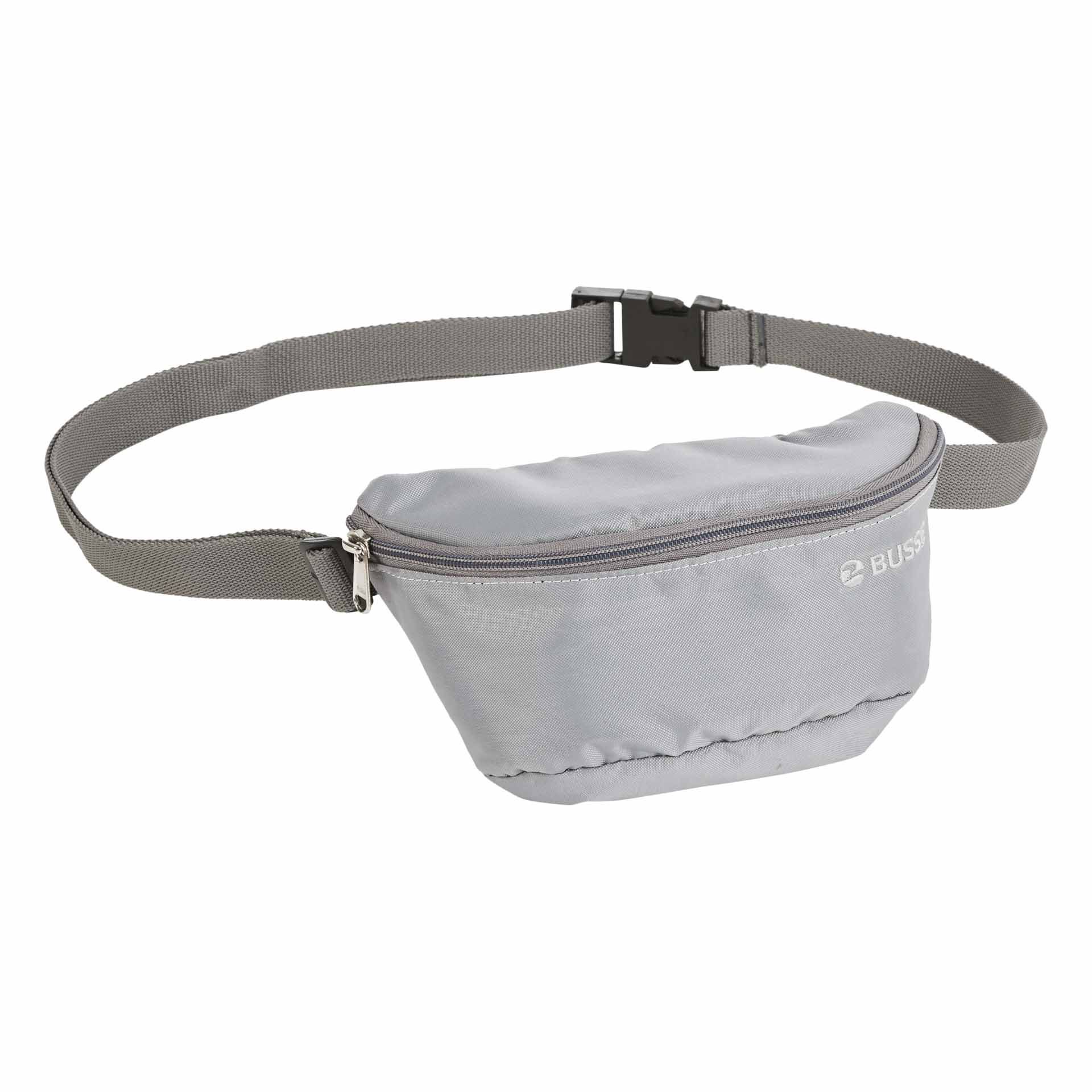 BUSSE Gürteltasche RIO, Bauchtasche für Reiter mit verstellbarem Gurtband, grau