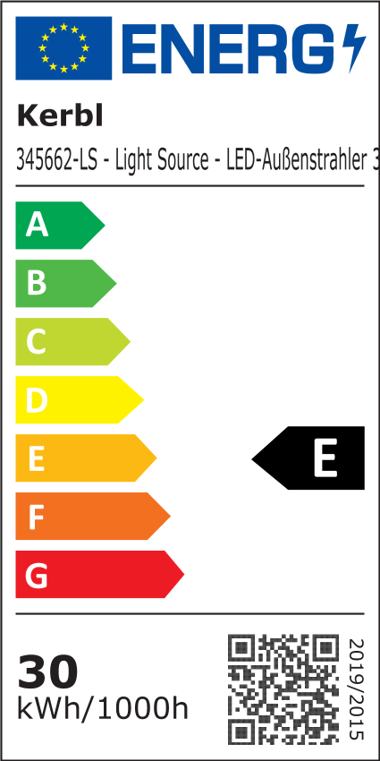 LED outdoor light, Light source, kerbl, A++ energy label, outdoor luminaire
