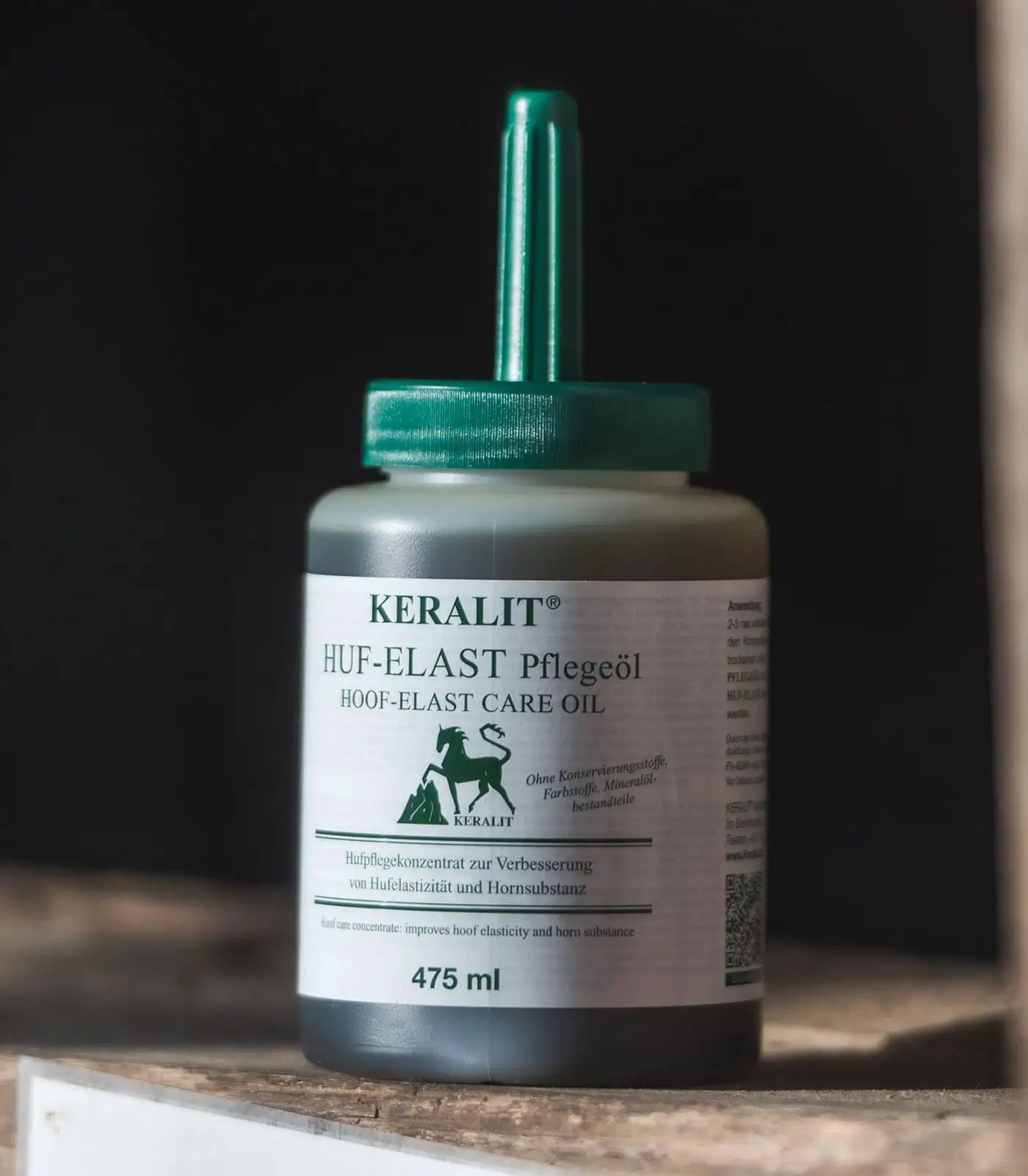 Keralit Hoof-Elast Care Oil for Elastic Horse Hooves, 475 ml, front view