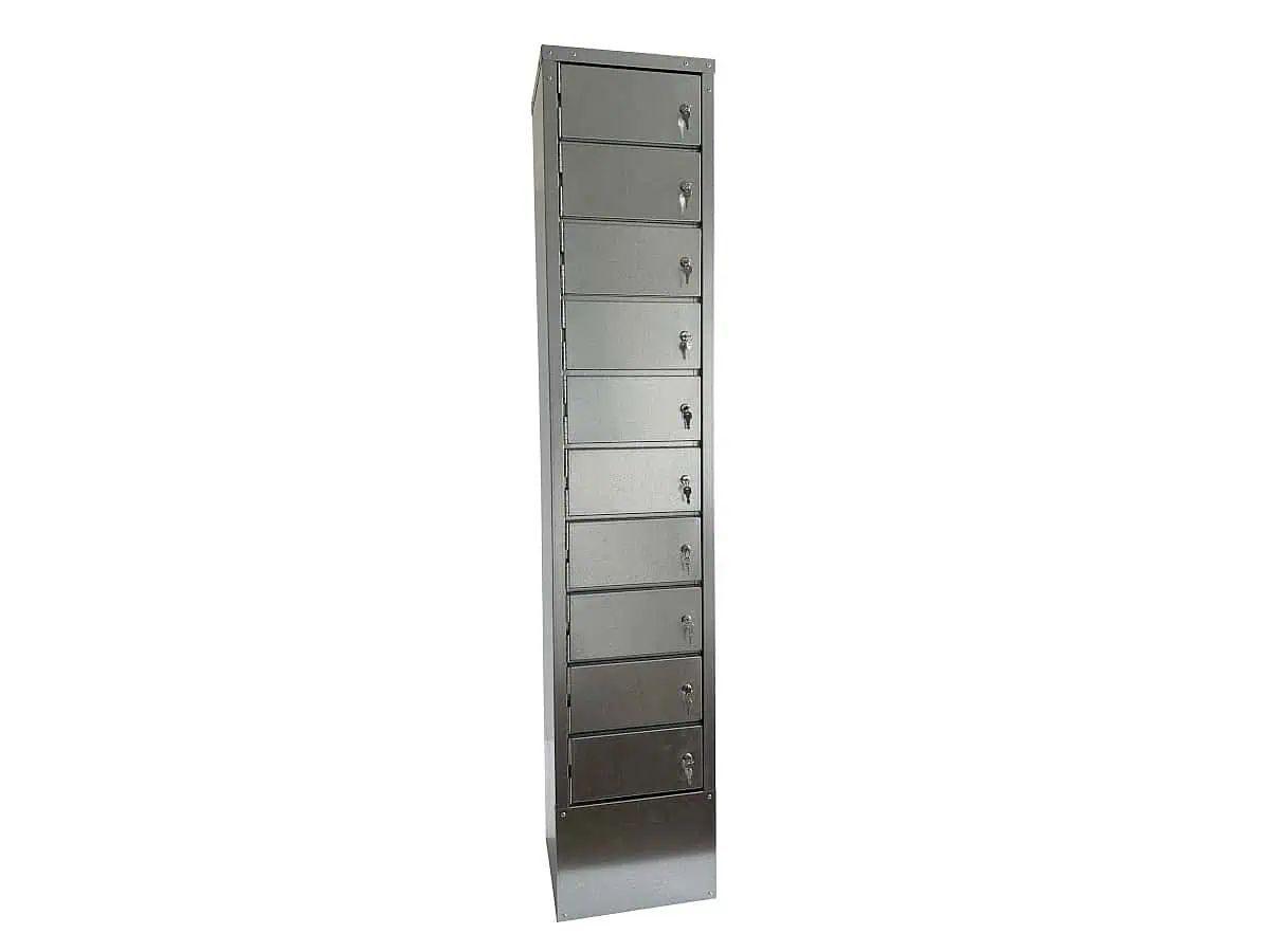 Equidenpass-Schrank 10 Fächer mit zwei einzelnen Schlüsseln