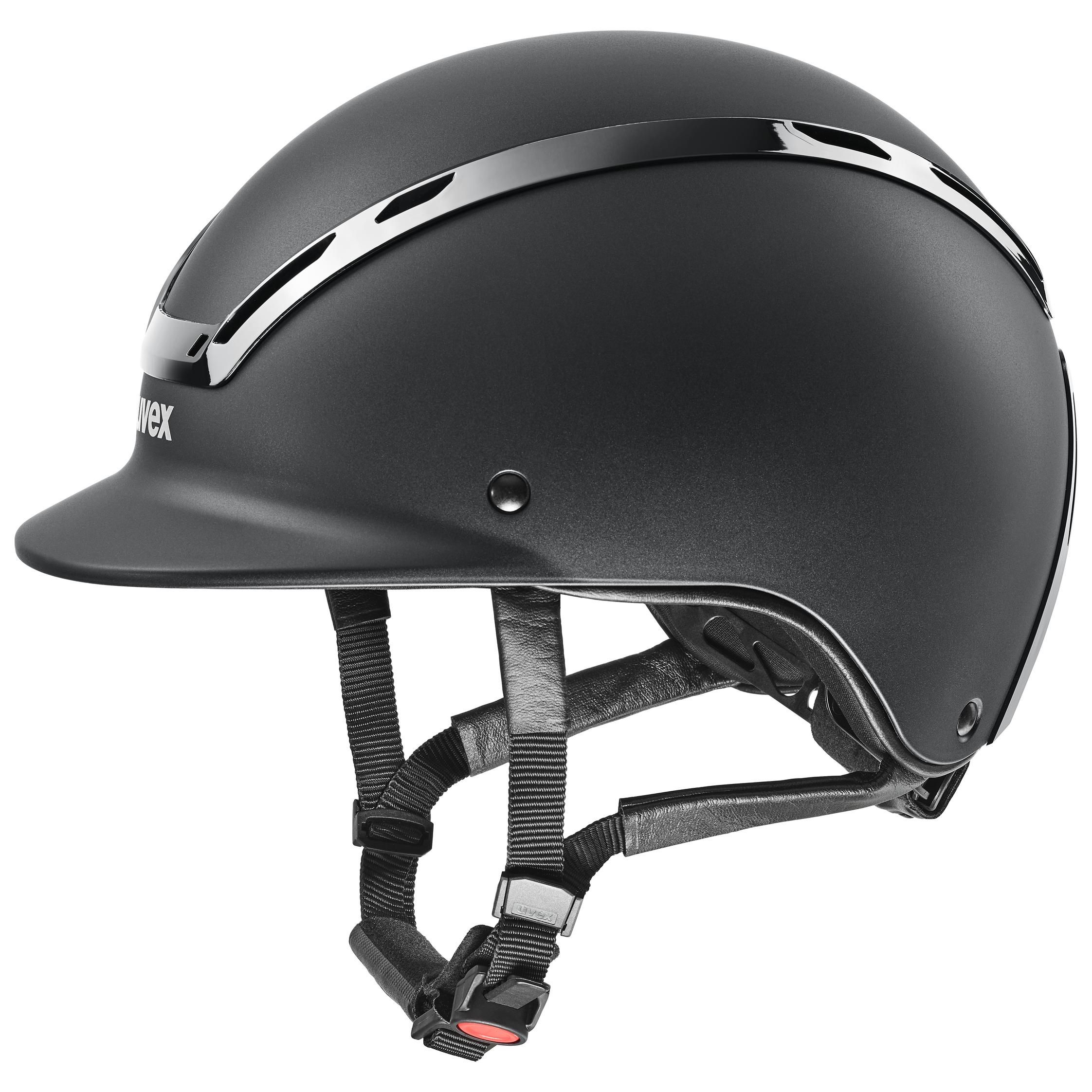 uvex Reithelm exxeed active, matter Look mit Klavierlack-Rahmen