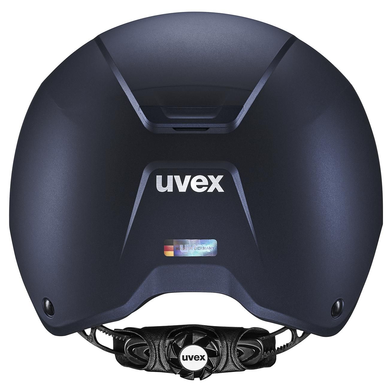 Casque d'équitation uvex ixxo active, coque hardshell, EN 1384:2023, bleu marine mat, 54-56 cm