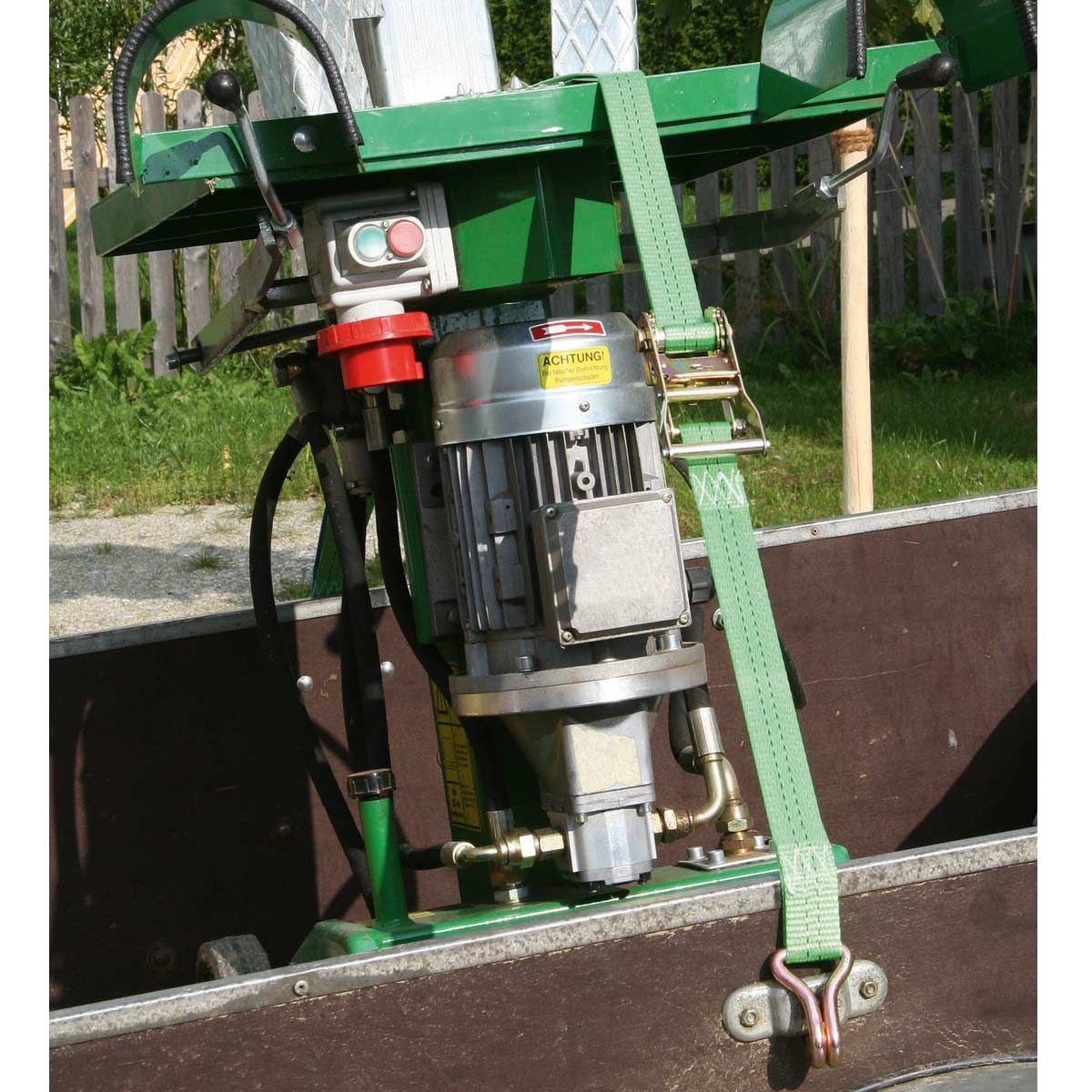 Kerbl racsnis rögzítő heveder 2 részes, 750/1500 kg húzóerő, 6 m x 25 mm