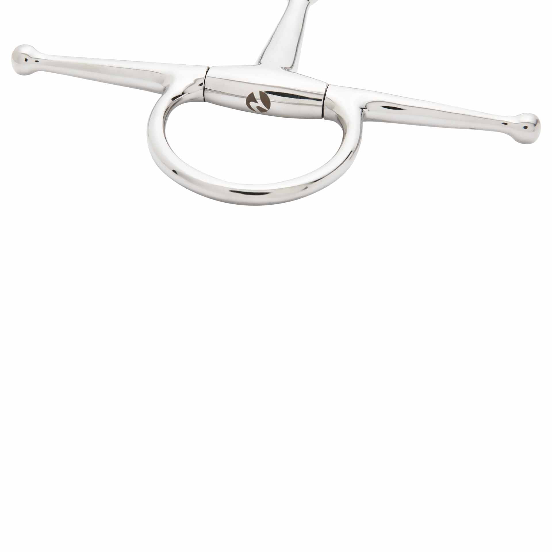 Mors de filet BUSSE en acier inoxydable, simple brisure, détail