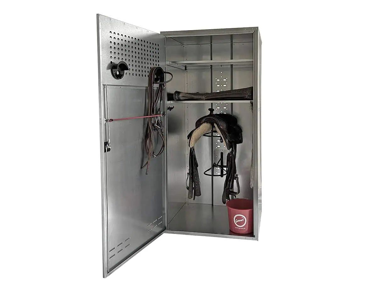 Growi Sattelschrank Western 190x90x75 cm Vorhangschloss