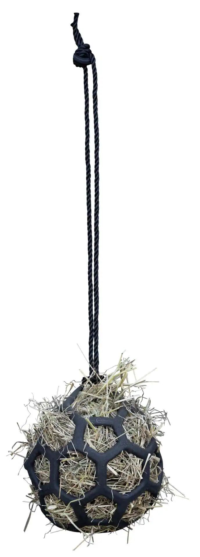 Covalliero Heuball Flex Pferd, klein Ø 22 cm, mit Seil, gegen Langeweile, Farbvariante
