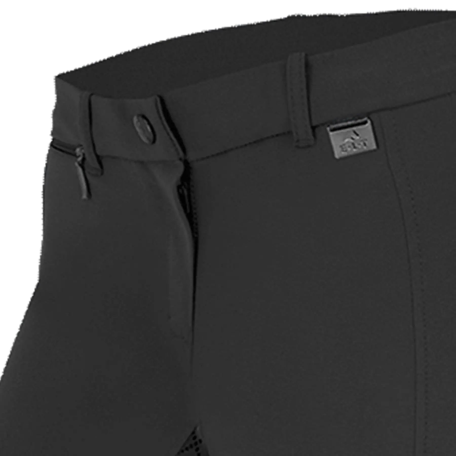 ELT Reithose Micro Sport Silikon, Vollbesatz für Damen & Kinder, schwarz, 140
