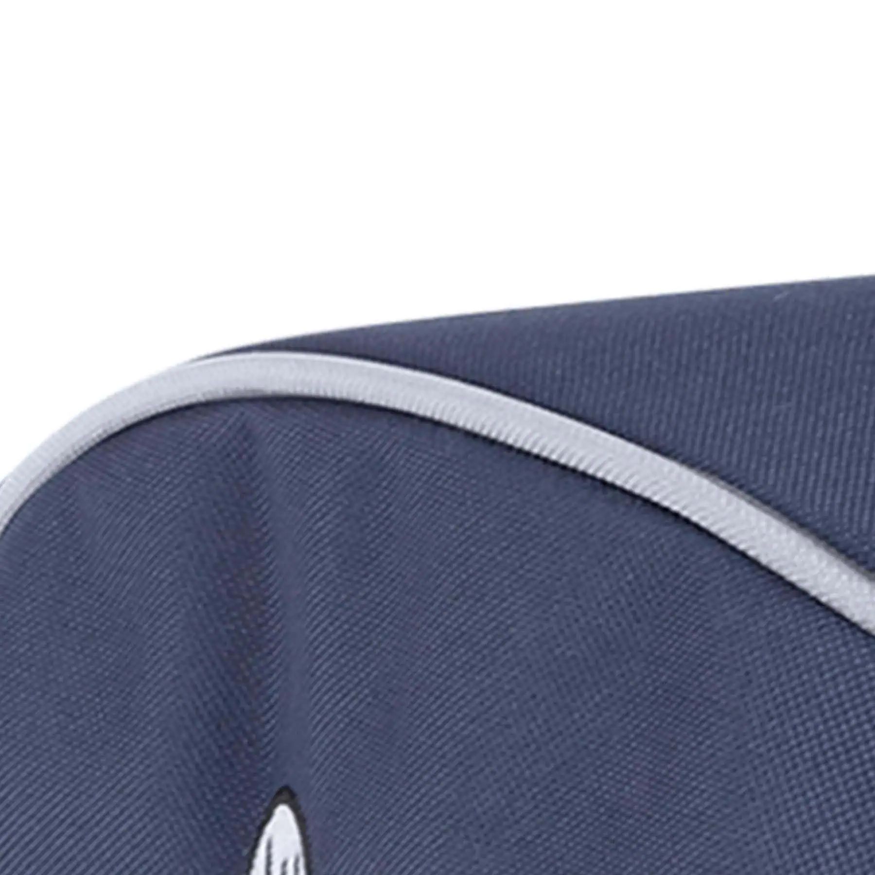 Waldhausen Hjälmväska, marinblå, robust ridhjälmsväska med handtag, detaljbild, söm