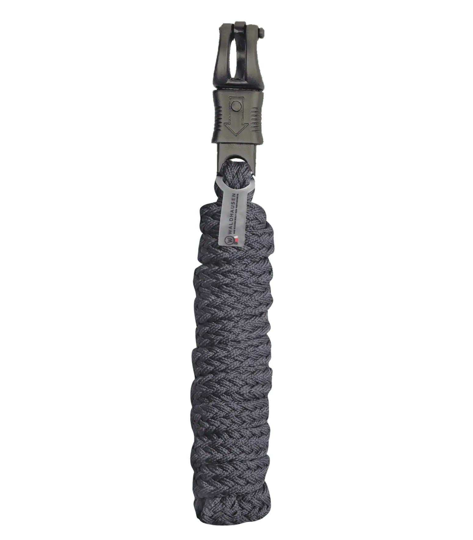Waldhausen Gloomy Ledrep Karbinhake, Flätad, Matt Finish, Längd ca. 2,0 m