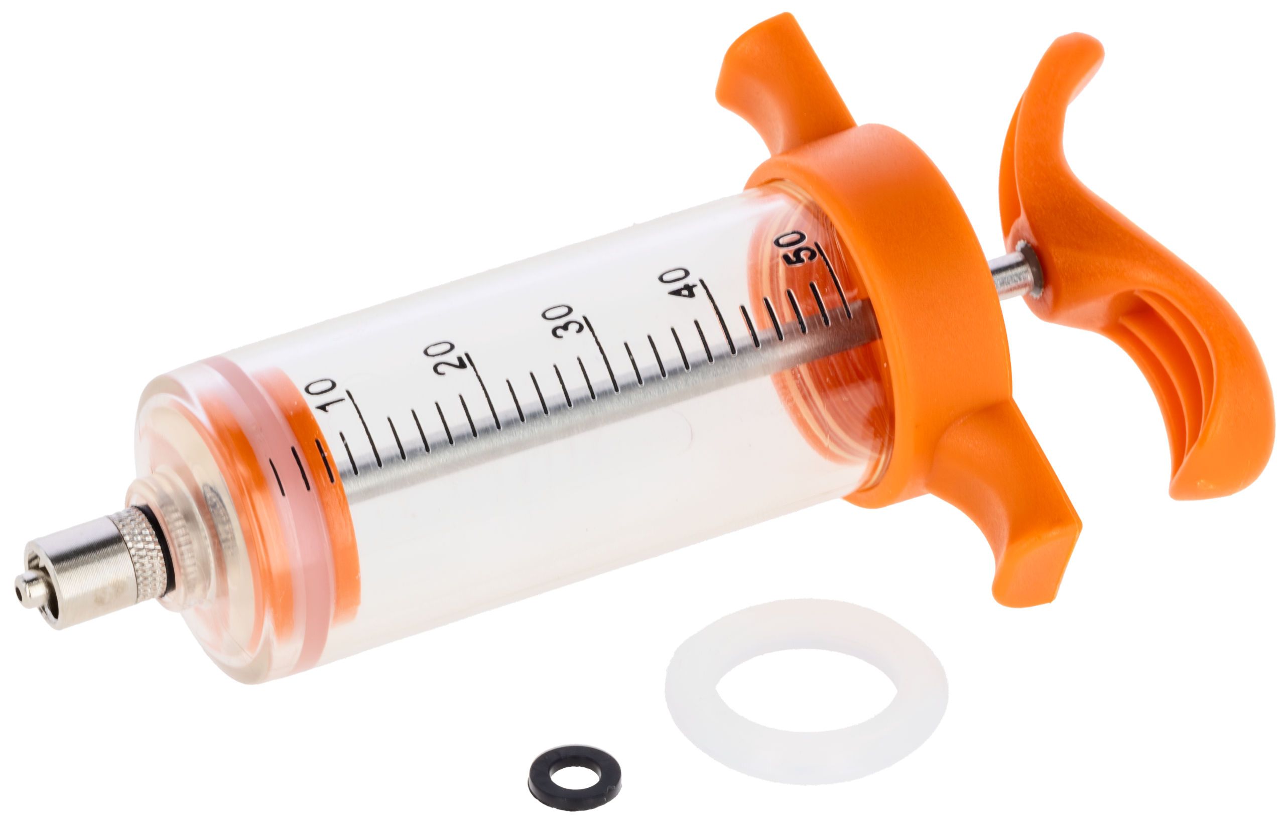 Kerbl Seringue de dosage graduée Luer-Lock, orange, contenu de la livraison