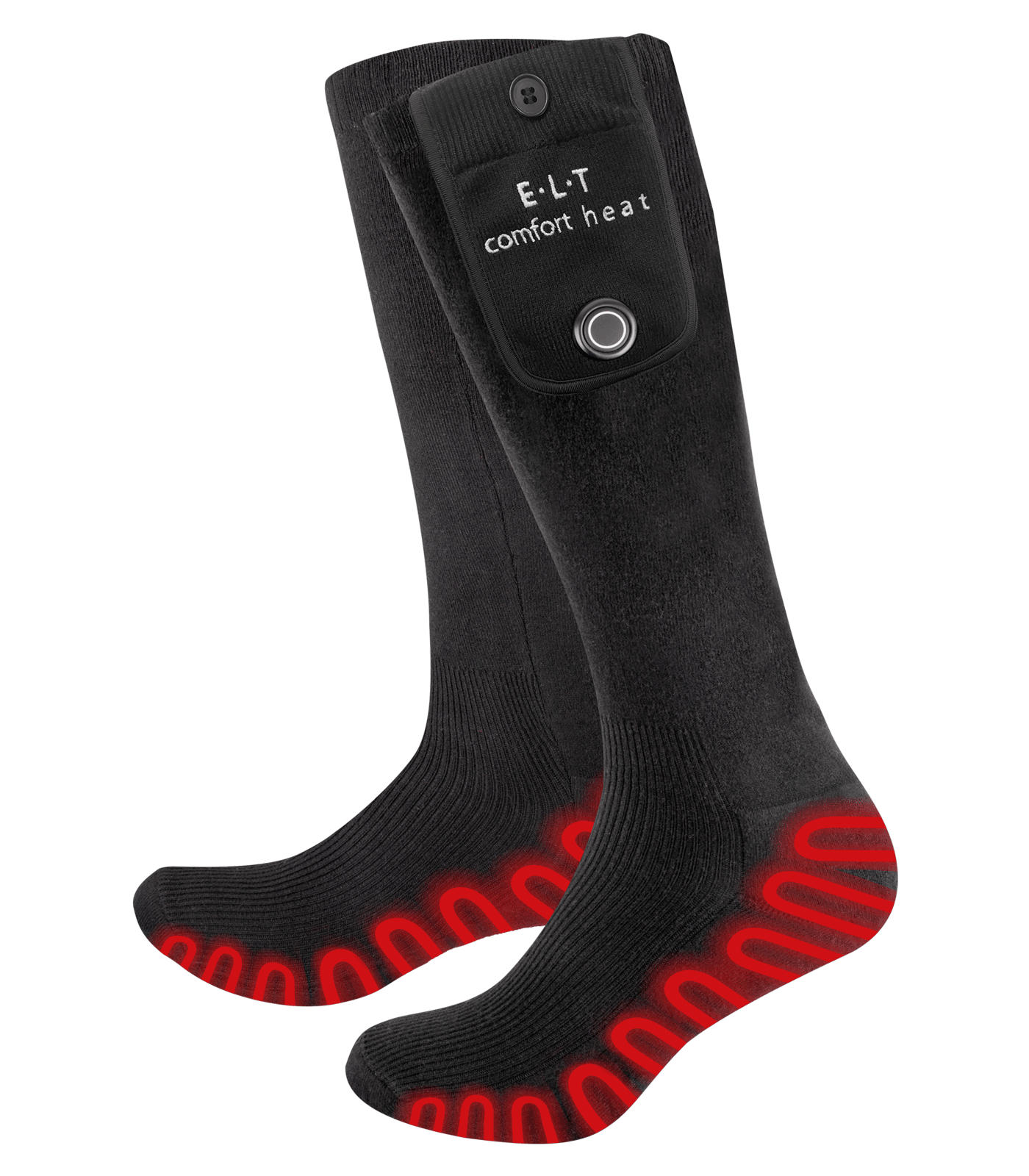 ELT Heizsocken Comfort Heat, beheizbare Socken 3 Heizstufen, schwarz
