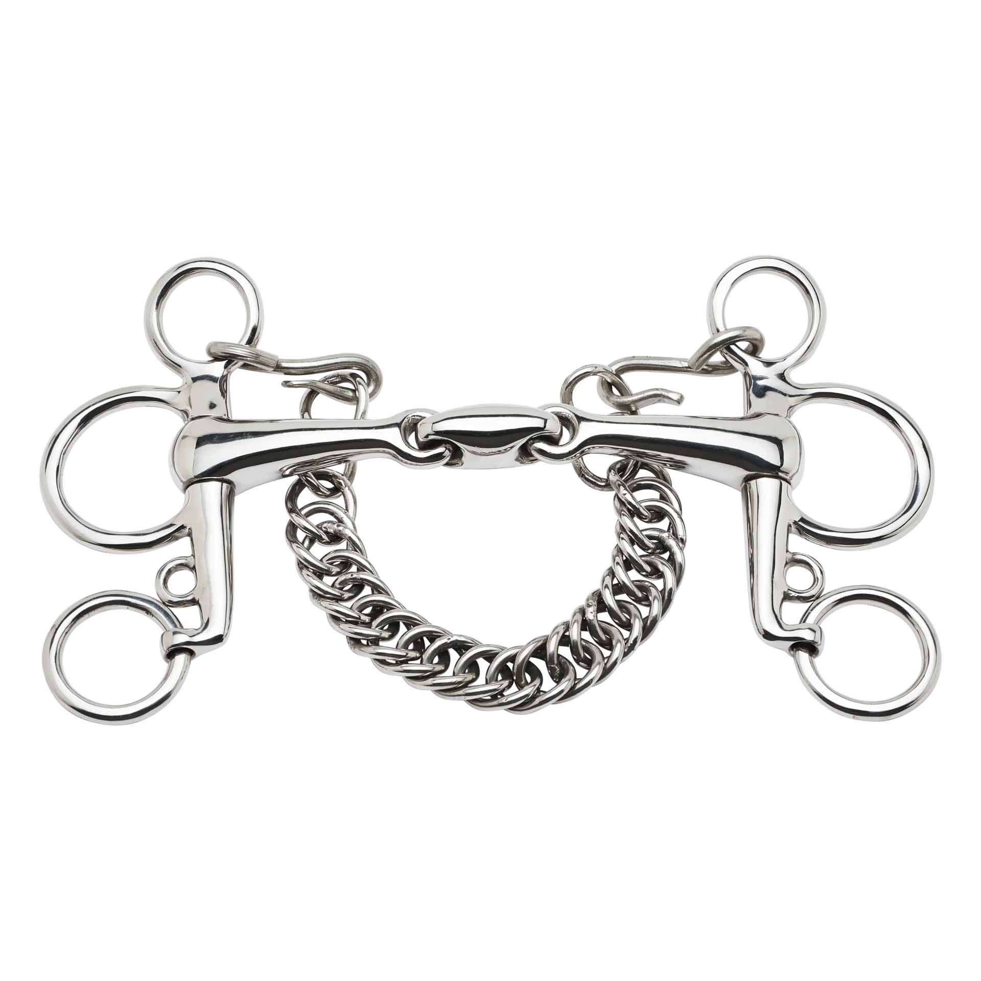 Mors Pelham BUSSE EDELSTAHL, 16 mm, Soft-Control, double brisure