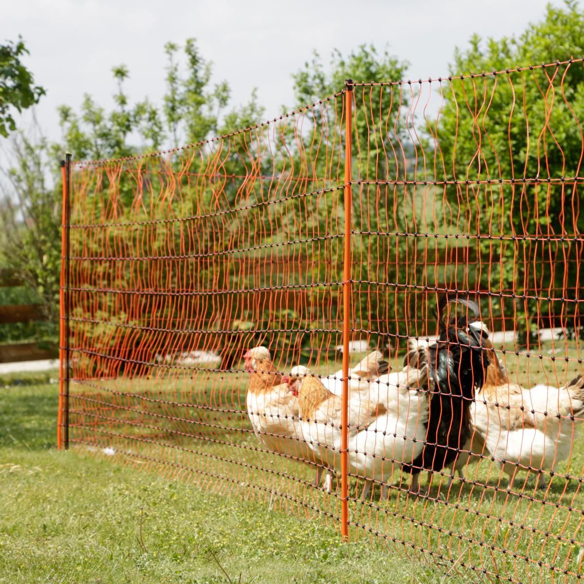 AKO Support Post for Pasture Netting, Galvanised Steel, 120 cm