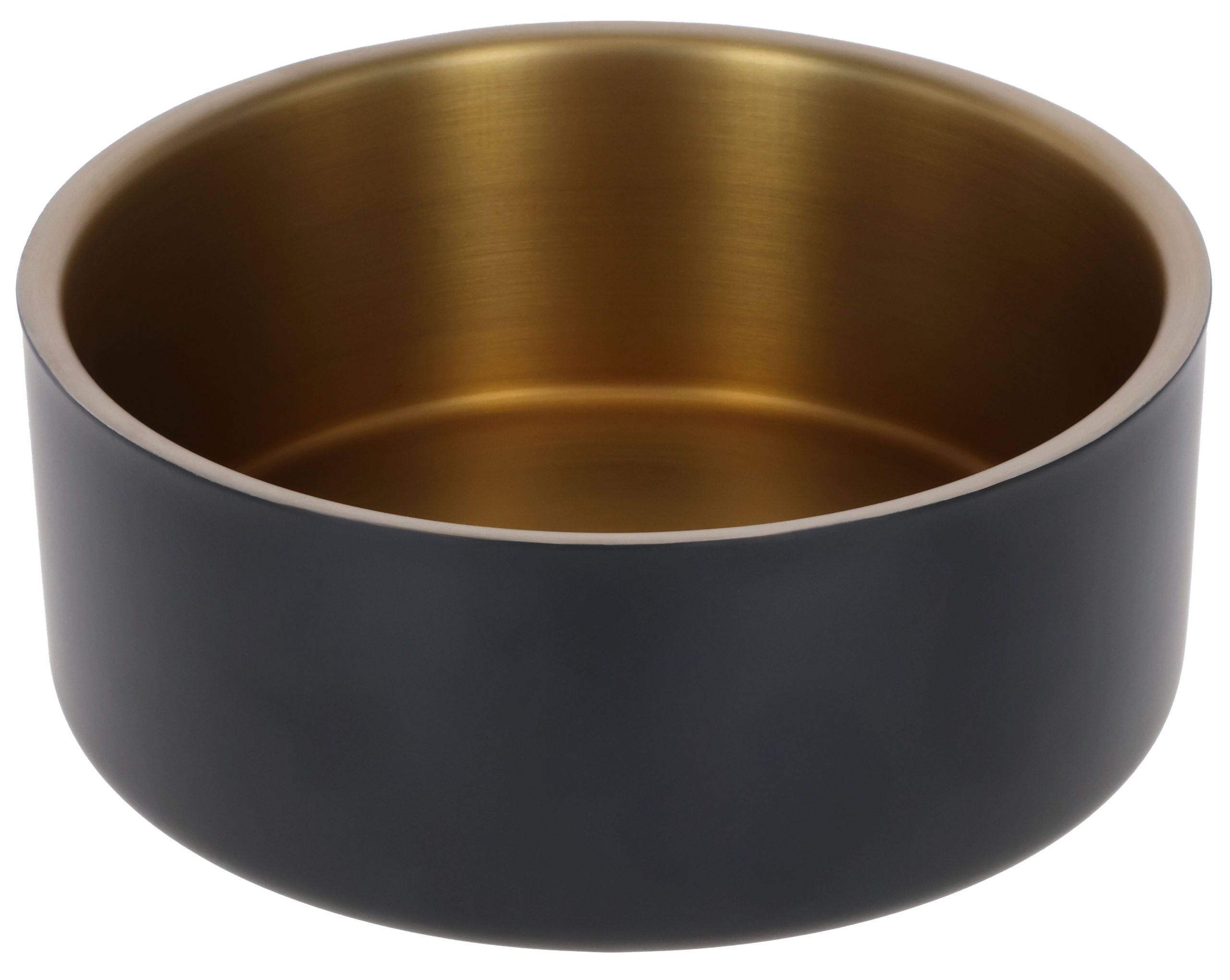 bowl, Stainless steel, gold interior, kitchen, metallic