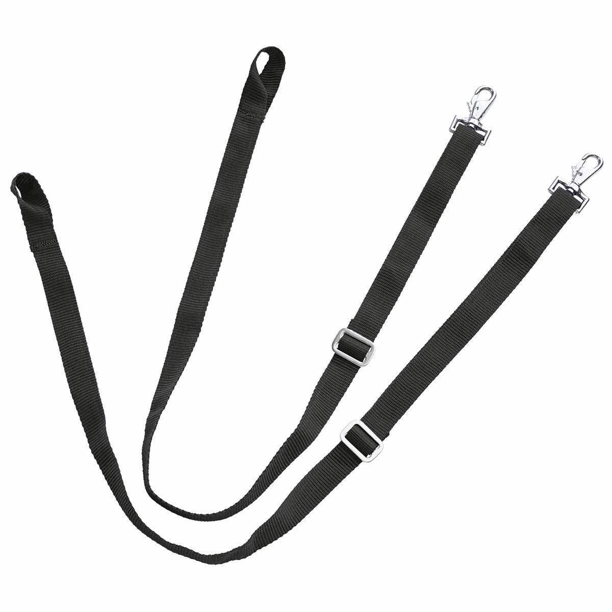 BUSSE Benremmar STANDARD för Hästfiltar, svart, justerbar, säljs i par, set