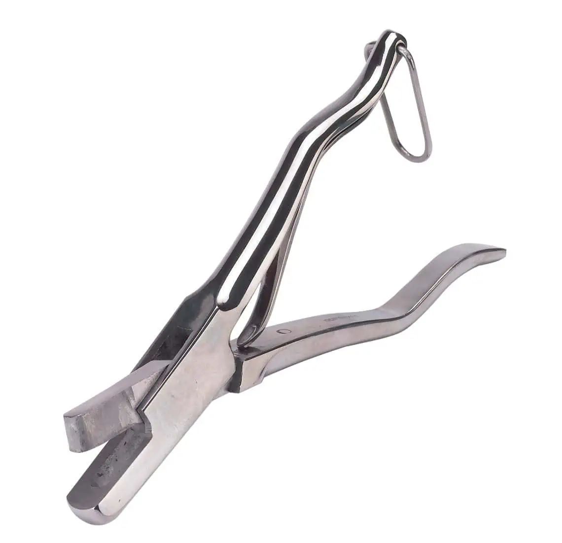 Kerbl Kerbzange rostfrei, Taschenformat für Schweine, U-Kerbe
