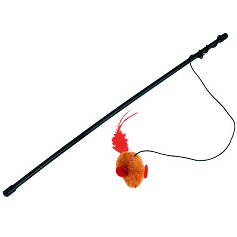 Kerbl Canna da pesca con topo sonoro 48 cm per gatti