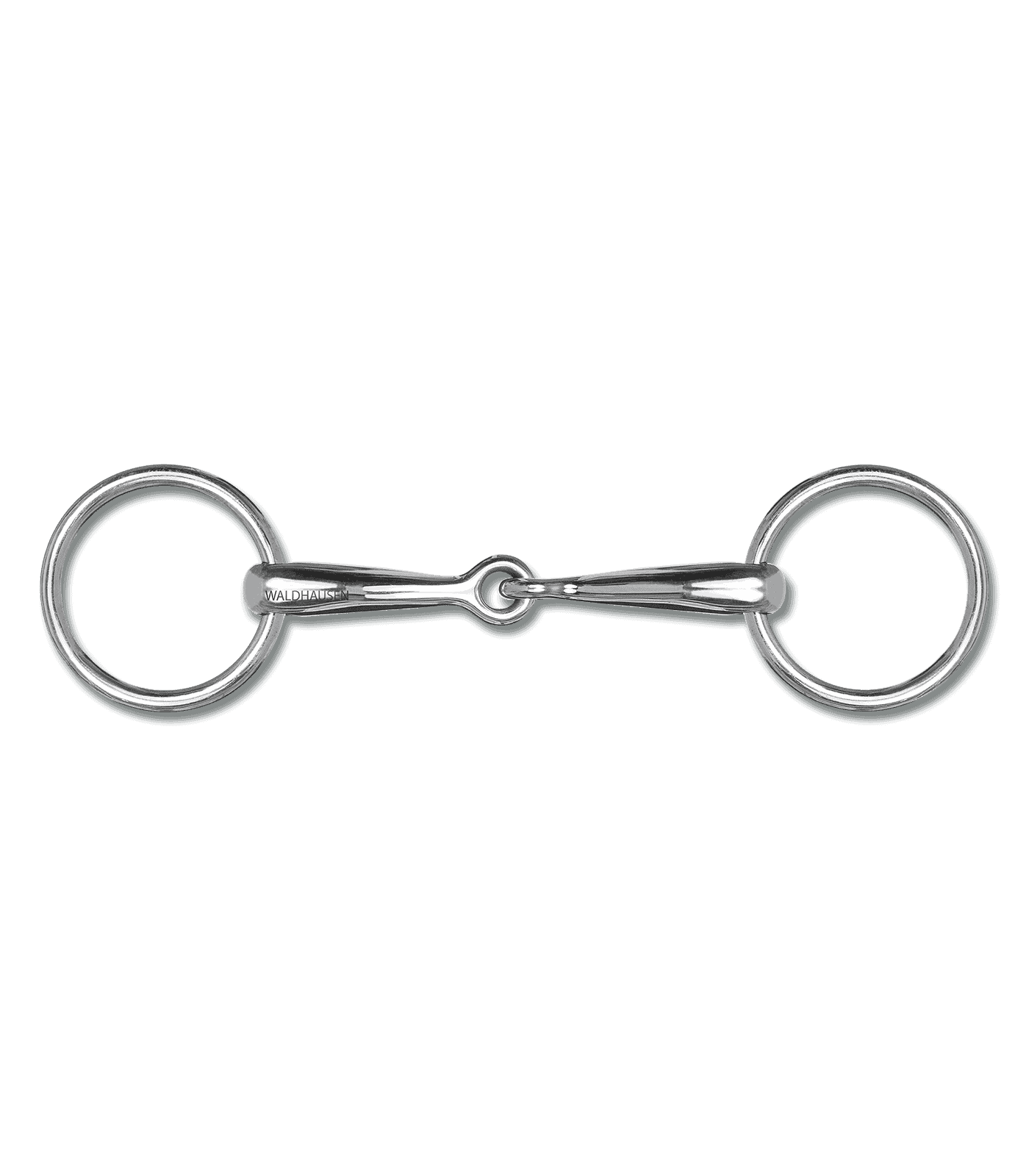 Mors Poney Waldhausen Economic, brisure simple, inox, plein 10,5 cm