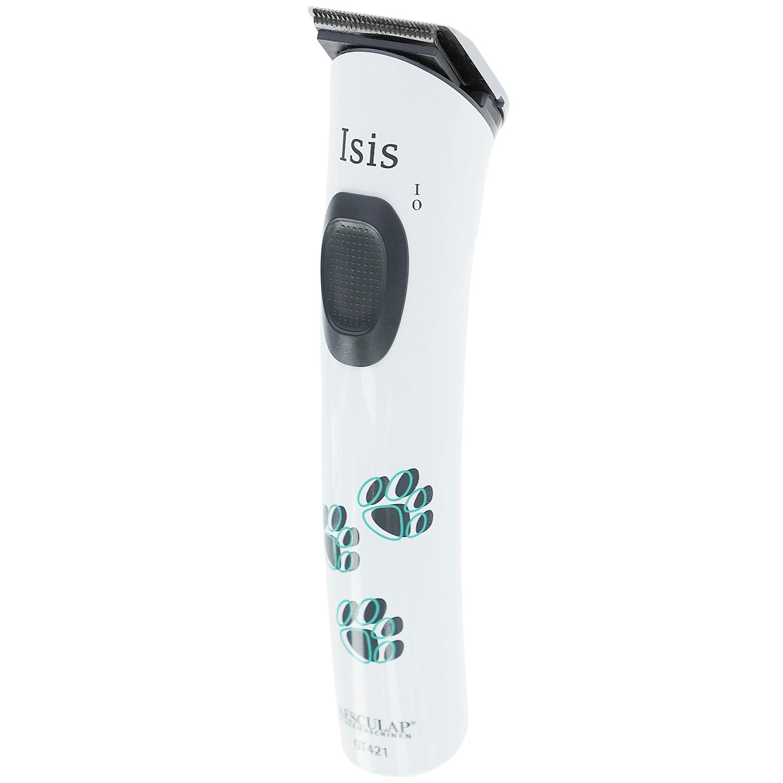 Aesculap Isis mașină de tuns cu acumulator, trimmer pentru labe și față, vedere laterală