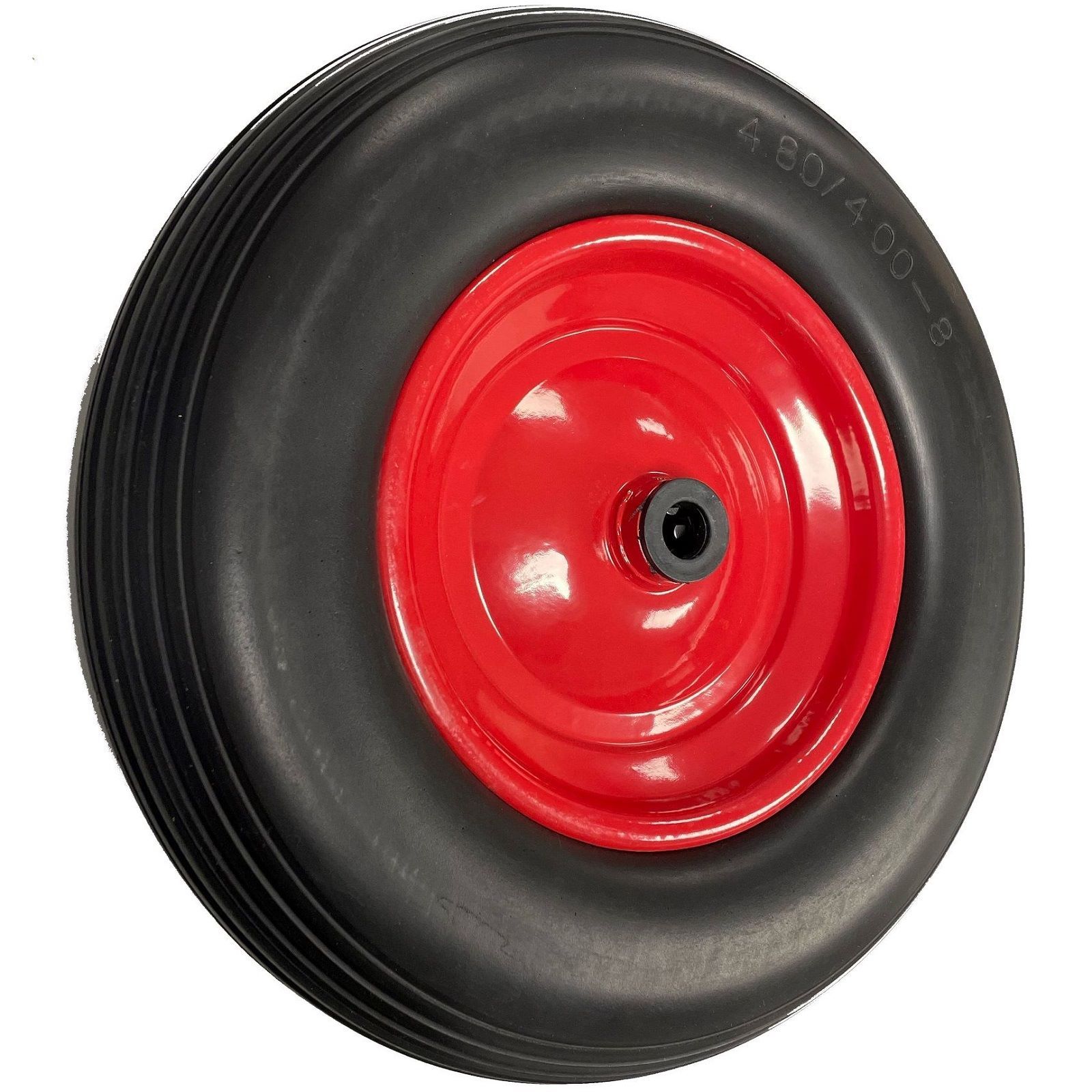 Roue de brouette increvable, noire