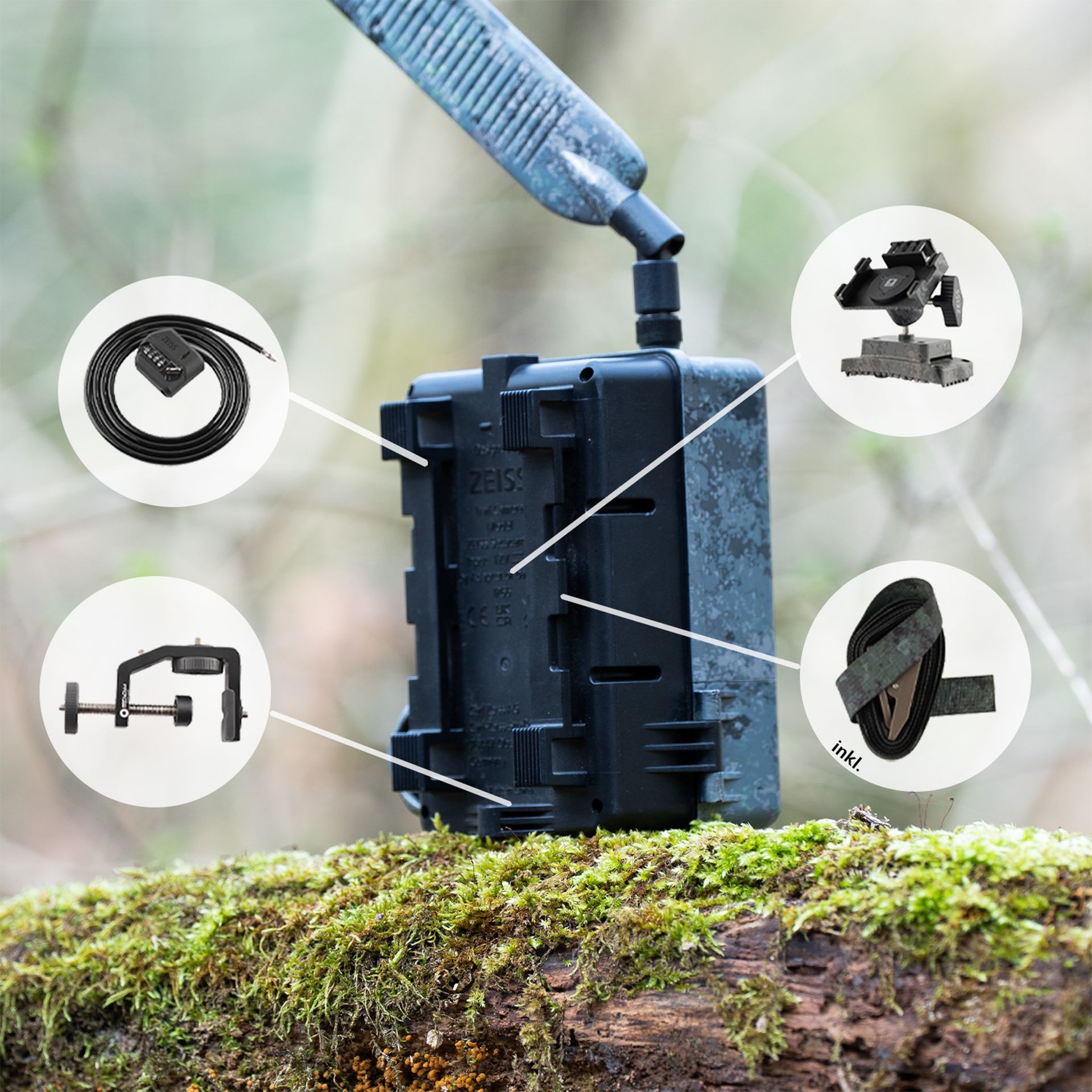 Caméra de chasse ZEISS Secacam 3 Wide-Angle avec carte SIM, champ 100°, LTE