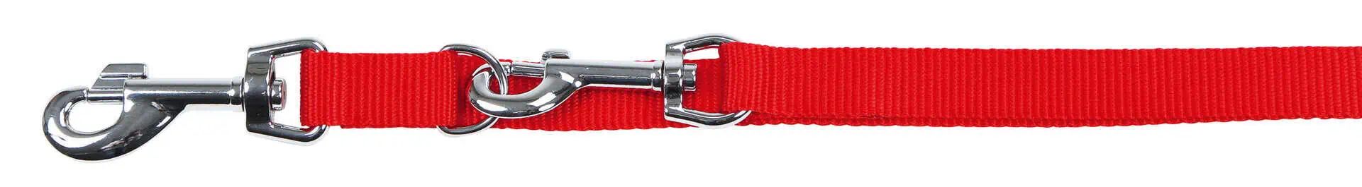 Kerbl Pet Laisse Chien Miami, Réglable 3 Positions, Nylon Résistant, rouge, 200 x 1.5 cm