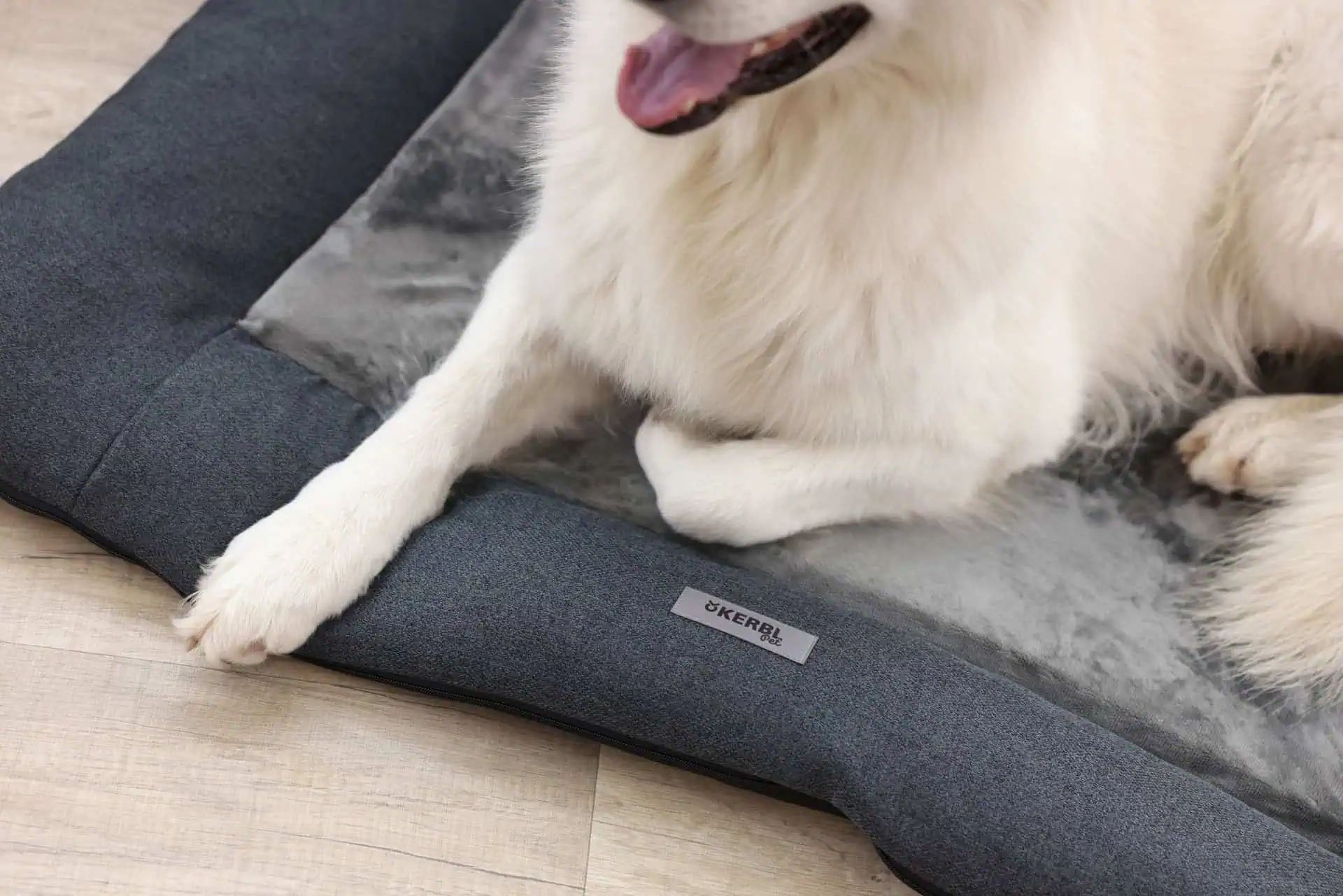 Kerbl Cuscino ortopedico Platin Ortho per cani grigio, in uso