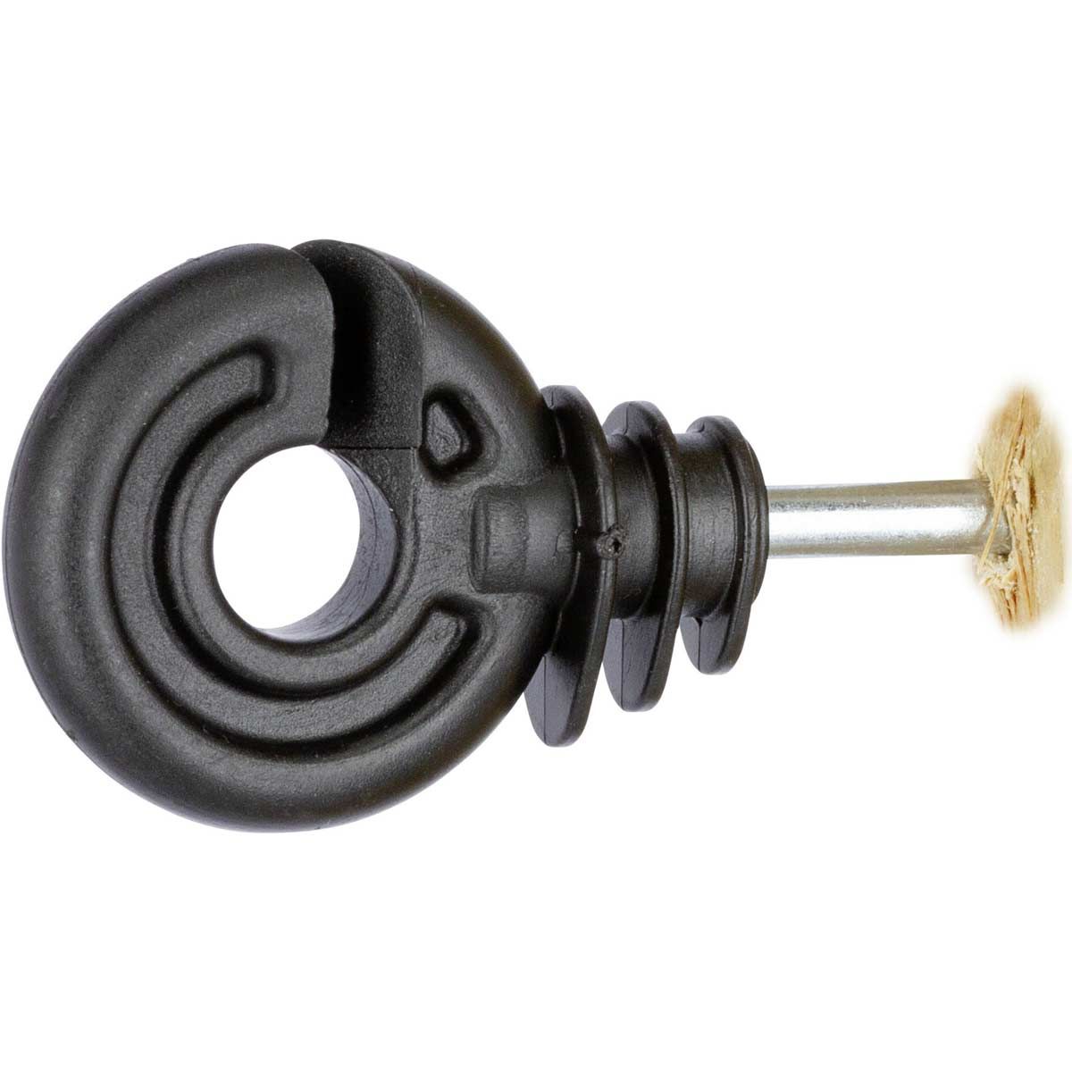 AKO Ringisolator kompakt, kort stöd 5 mm, för elstängsel, 25 st, detaljbild, isolator