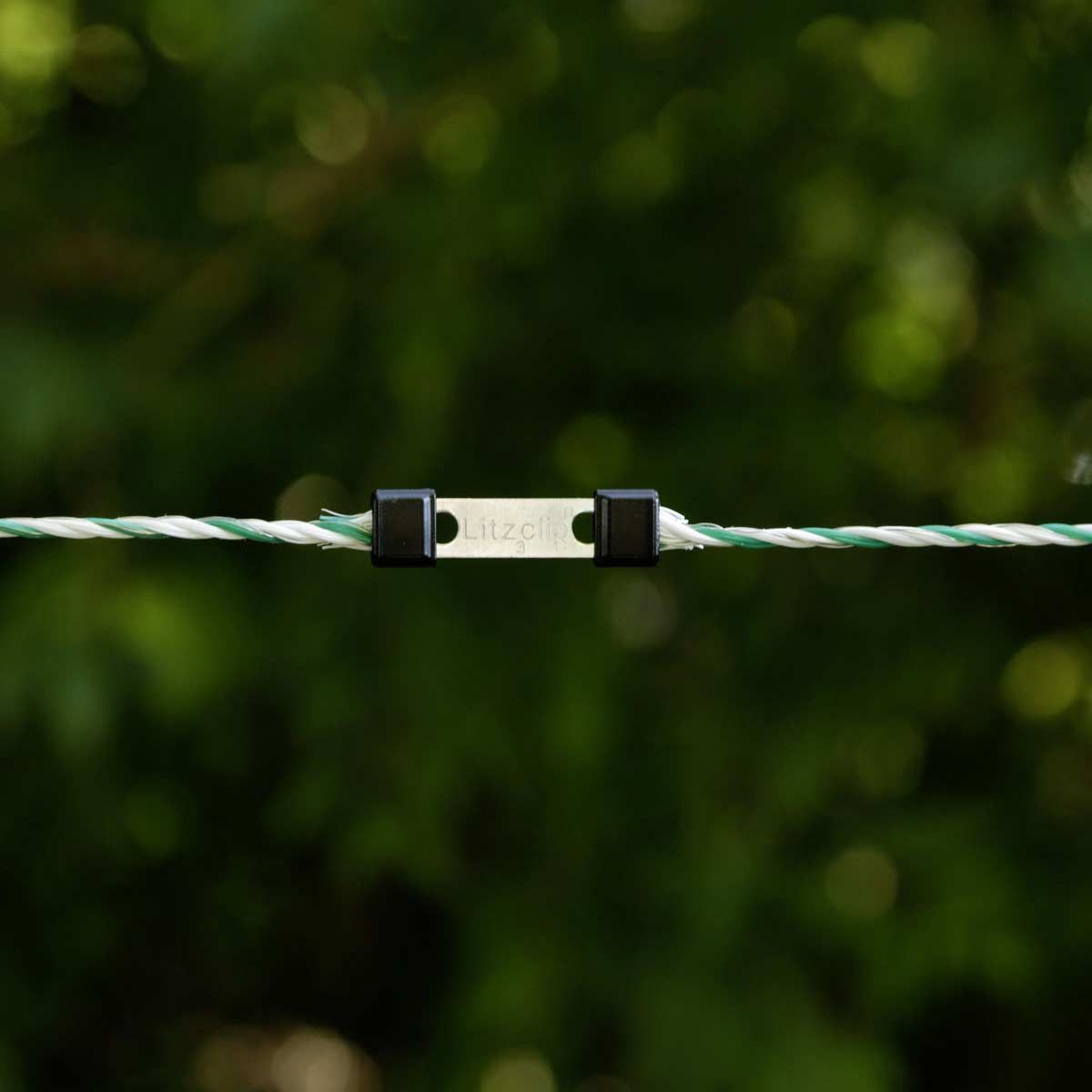 AKO Litzclip Litzenverbinder 3 mm gerade, Edelstahl, 10 Stück, Detailansicht, Klemme